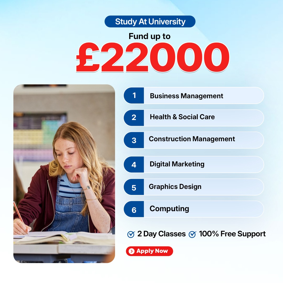 Brit Bright Education Facebook ad: No need GCSEs or A-Levels