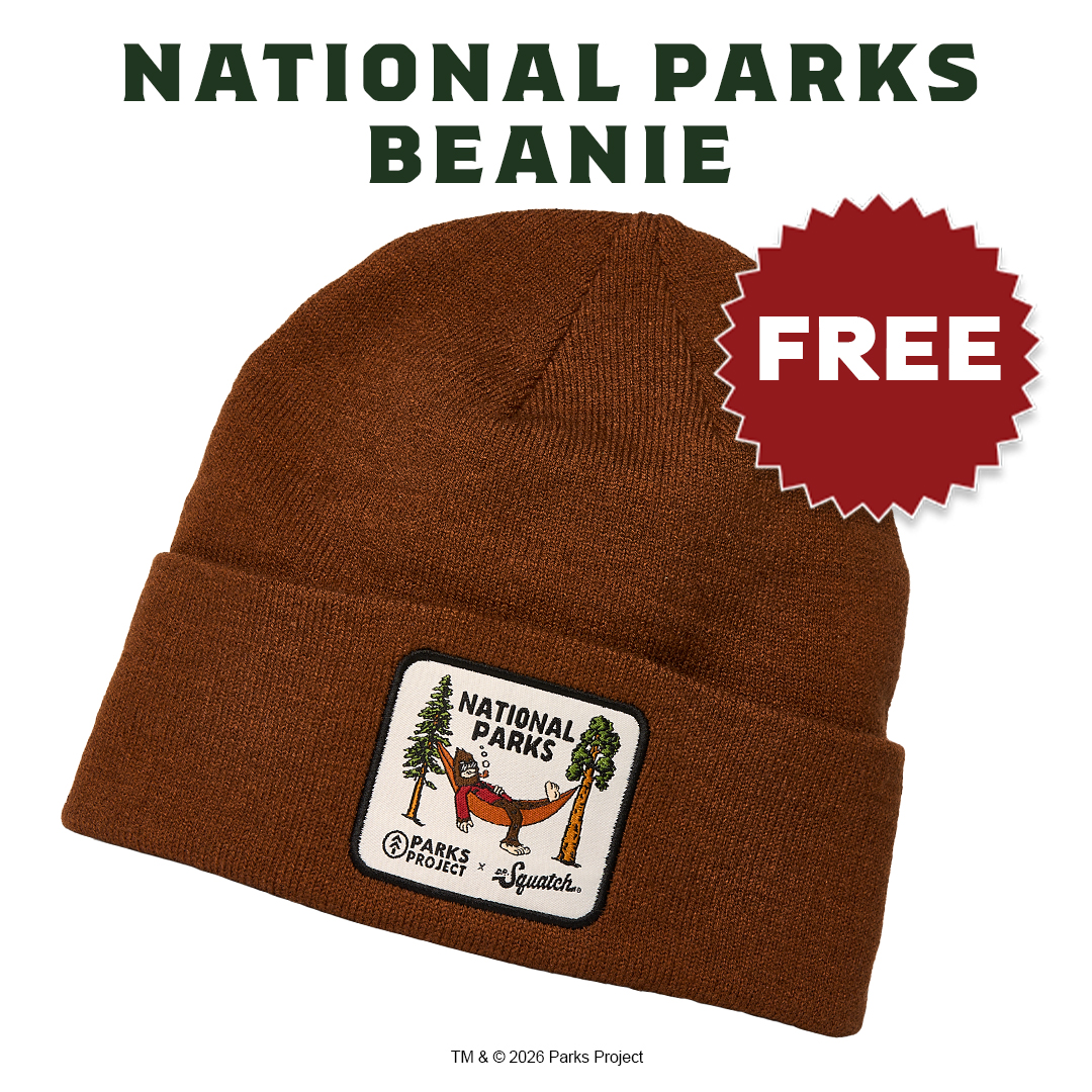 Dr. Squatch Facebook ad: NATIONAL PARK BEANIE BUNDLE