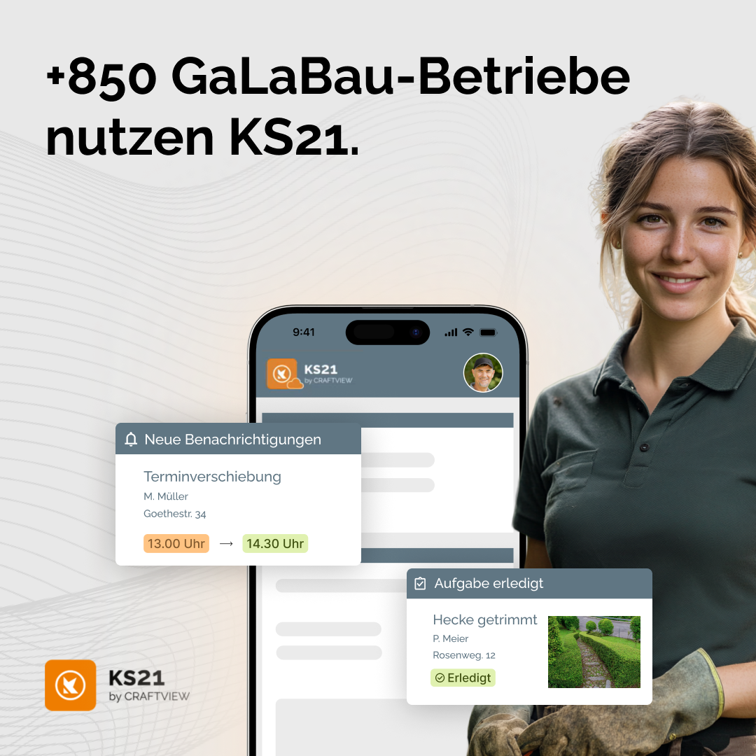 KS21 Software & Beratung GmbH Facebook ad: Die Marke im GaLaBau