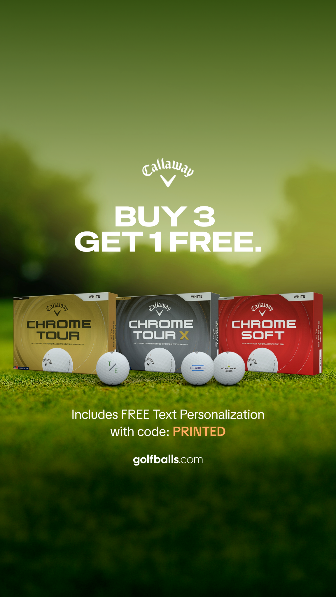 Golfballs.com Facebook ad