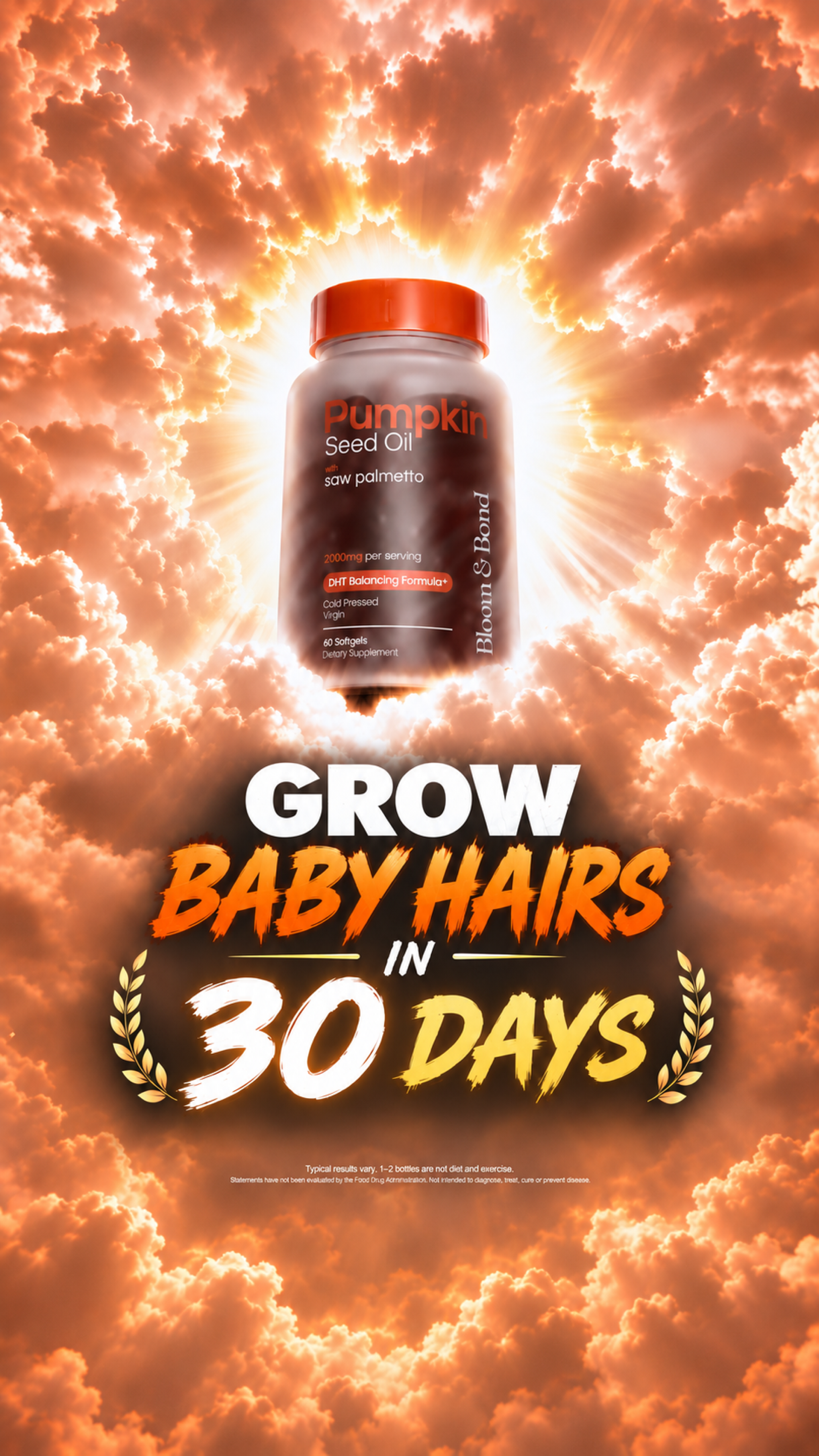Bloom & Bond Facebook ad: Help Hair Loss Naturally