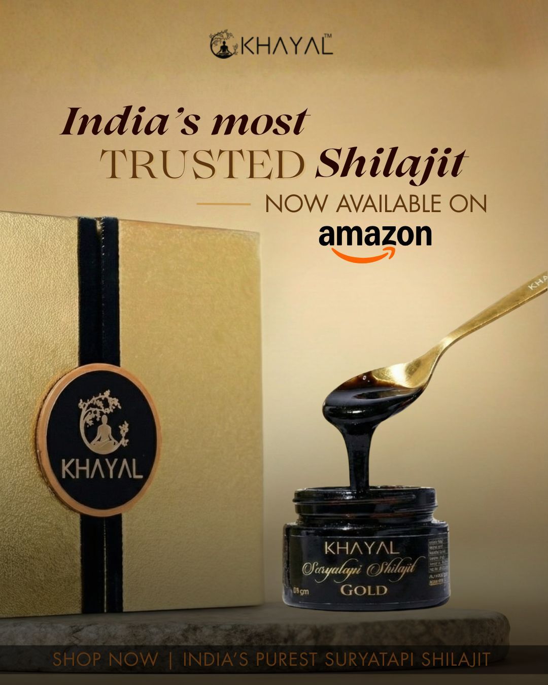 Khayal Health Facebook ad: Shop on Amazon today.