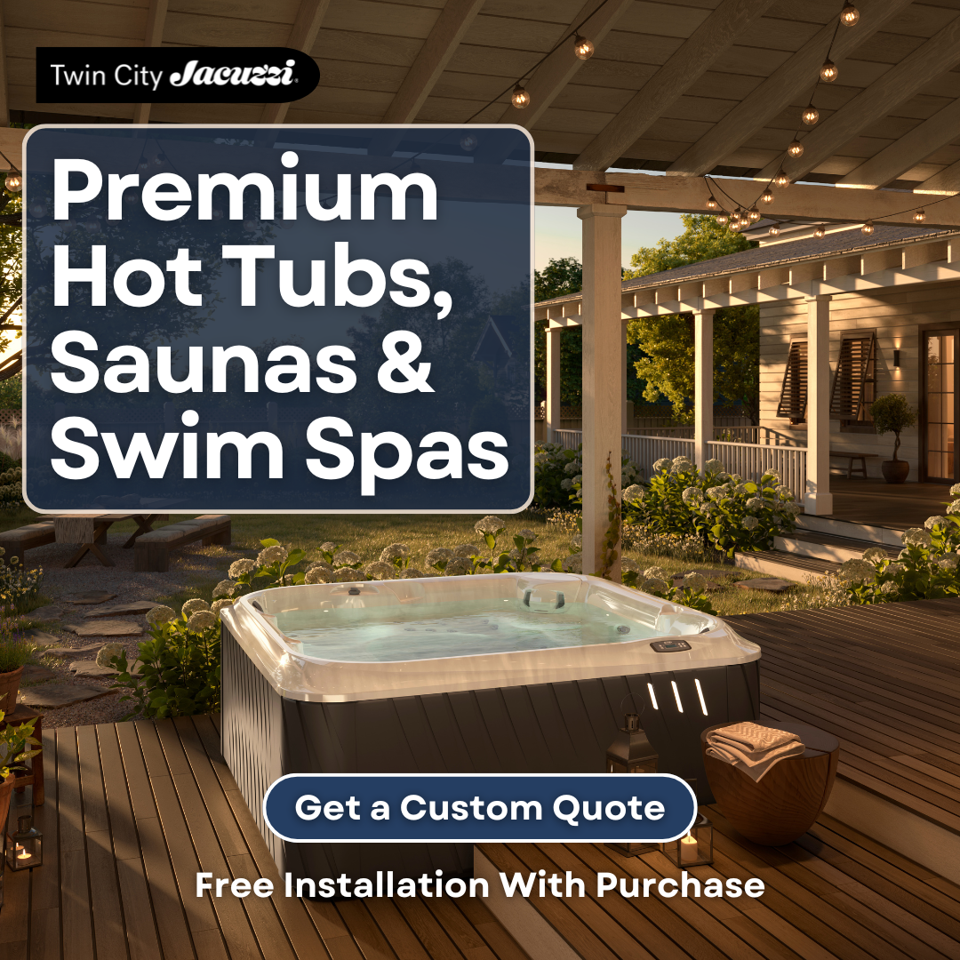 Twin City Jacuzzi Facebook ad: Upgrade Your Backyard Into a Wellness Retreat | Jacuzzi…