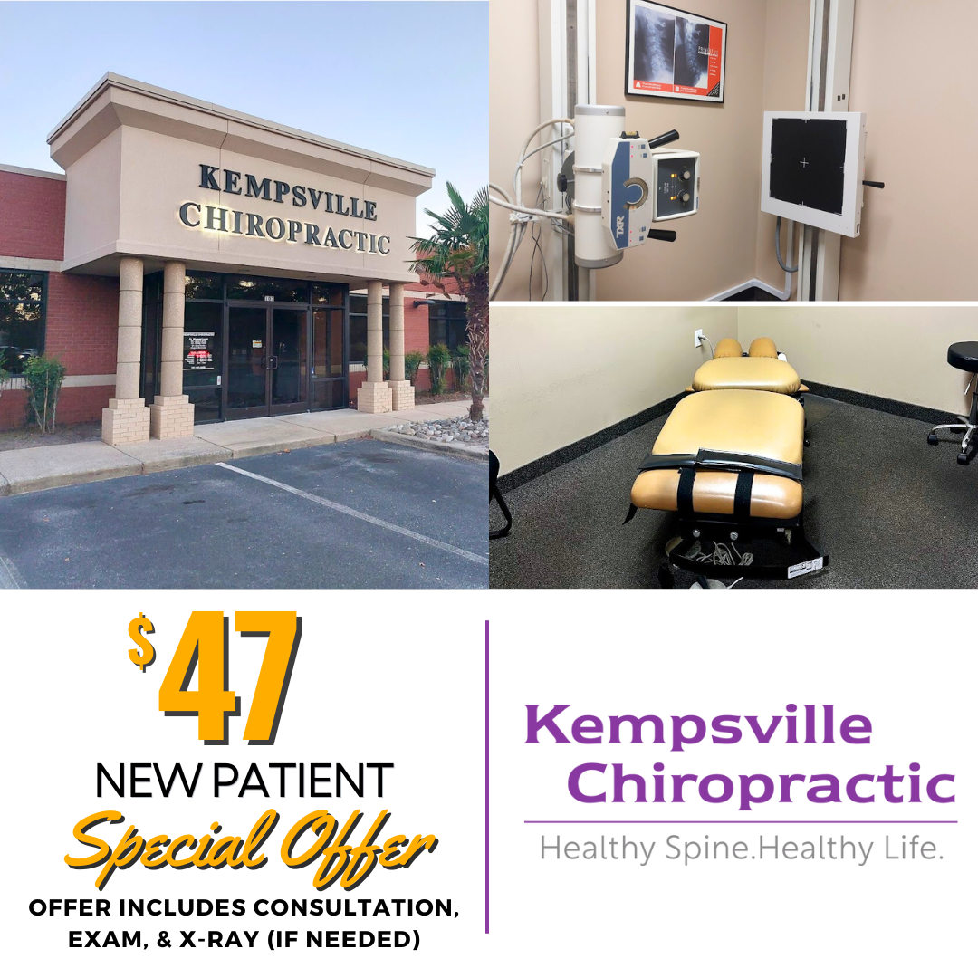 Kempsville Chiropractic Facebook ad: $47 New Patient Special