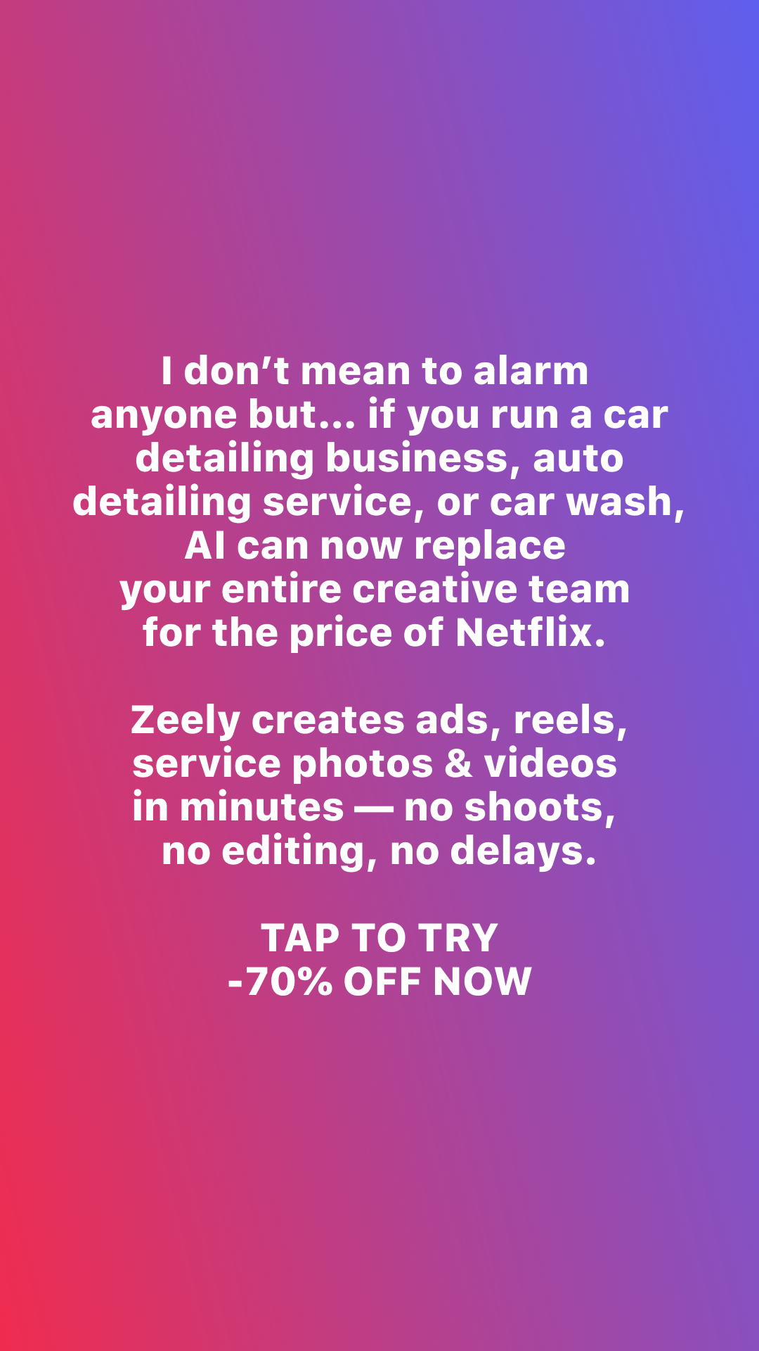 Zeely Facebook ad