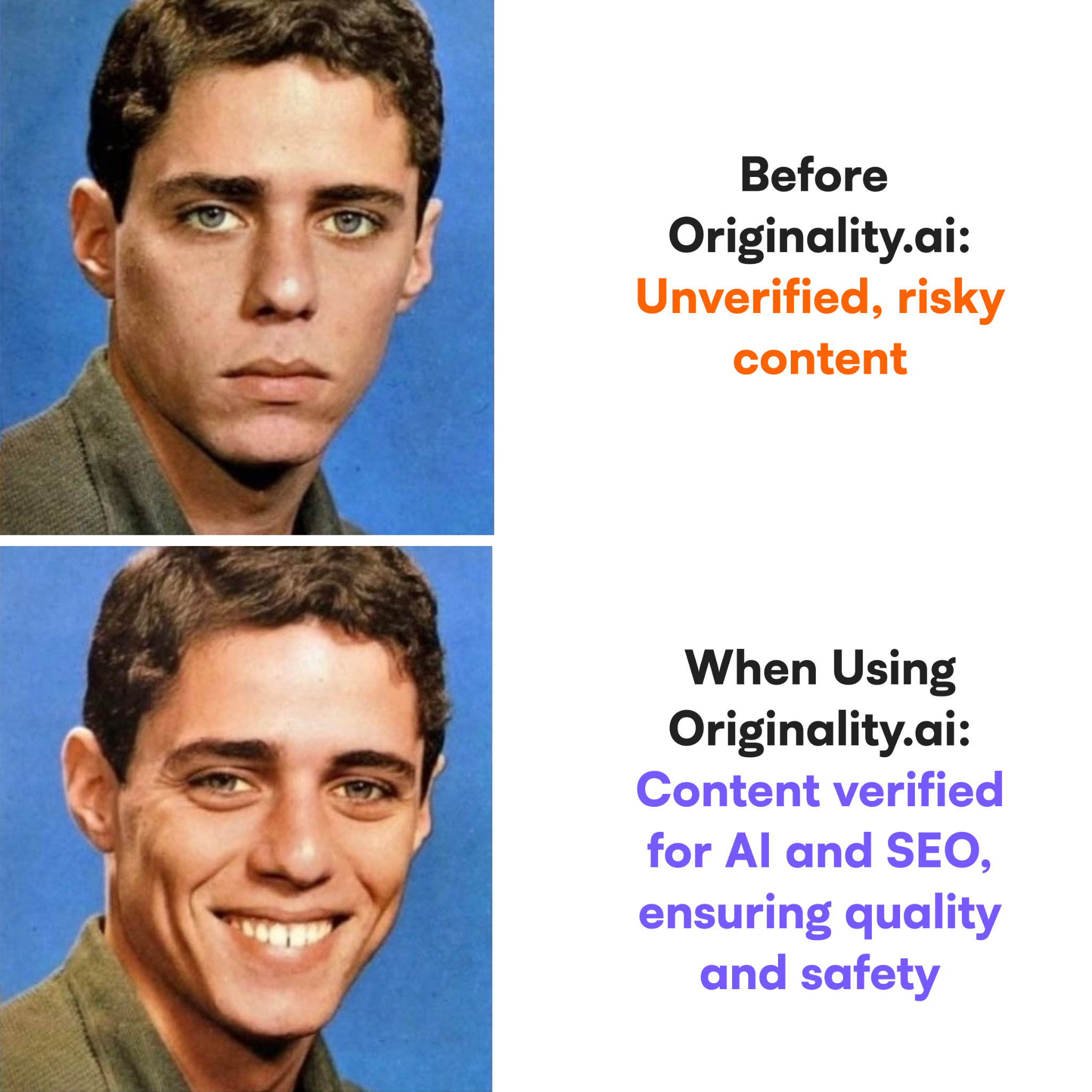 Originality.AI - AI Detection and Plagiarism Checking Facebook ad