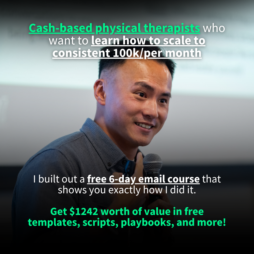 Dr. Andy Fata-Chan, PT, DPT Facebook ad: I Built a 7-Figure Cash-Based PT Practice, Here's the…