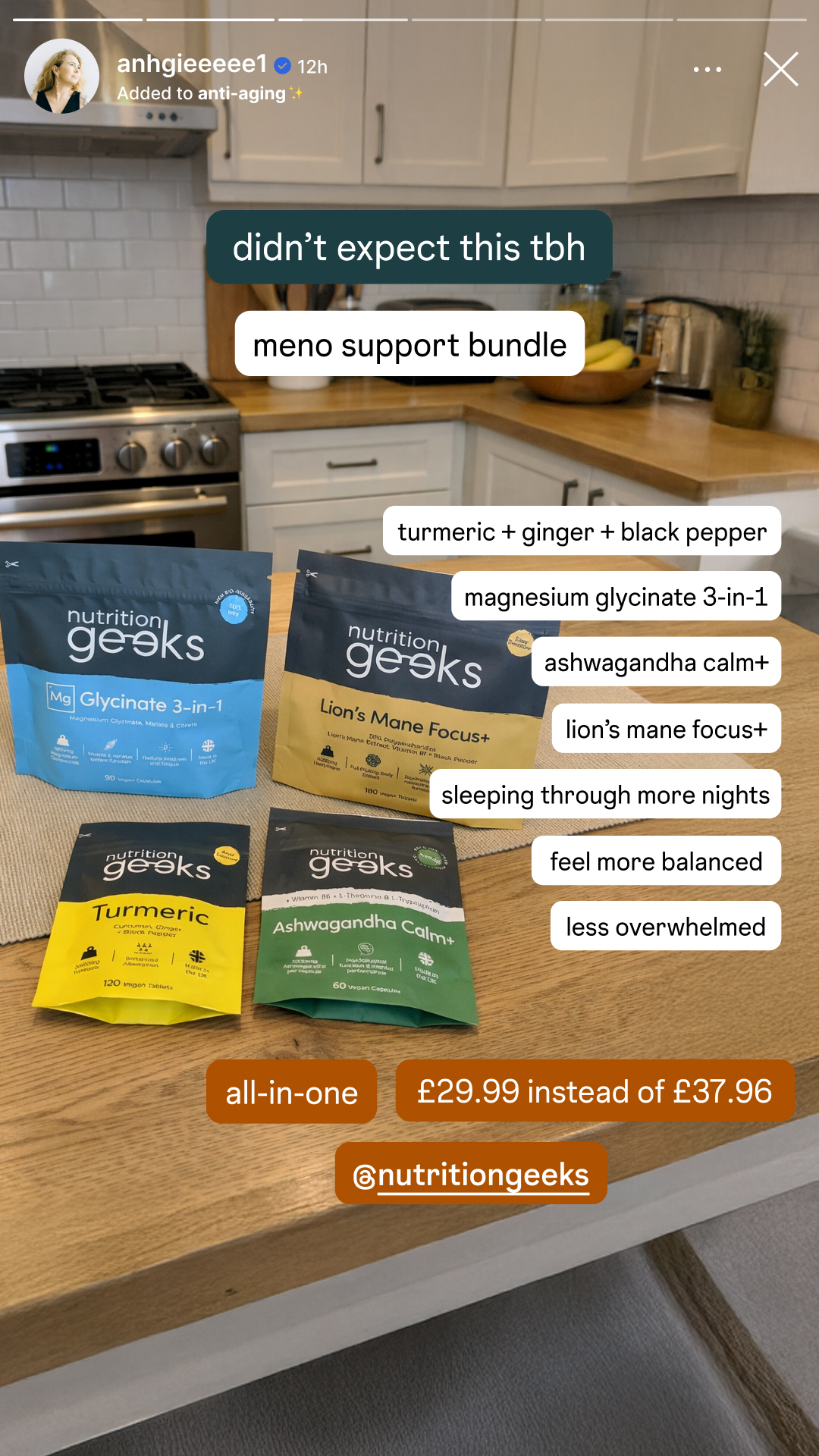 Nutrition Geeks Facebook ad