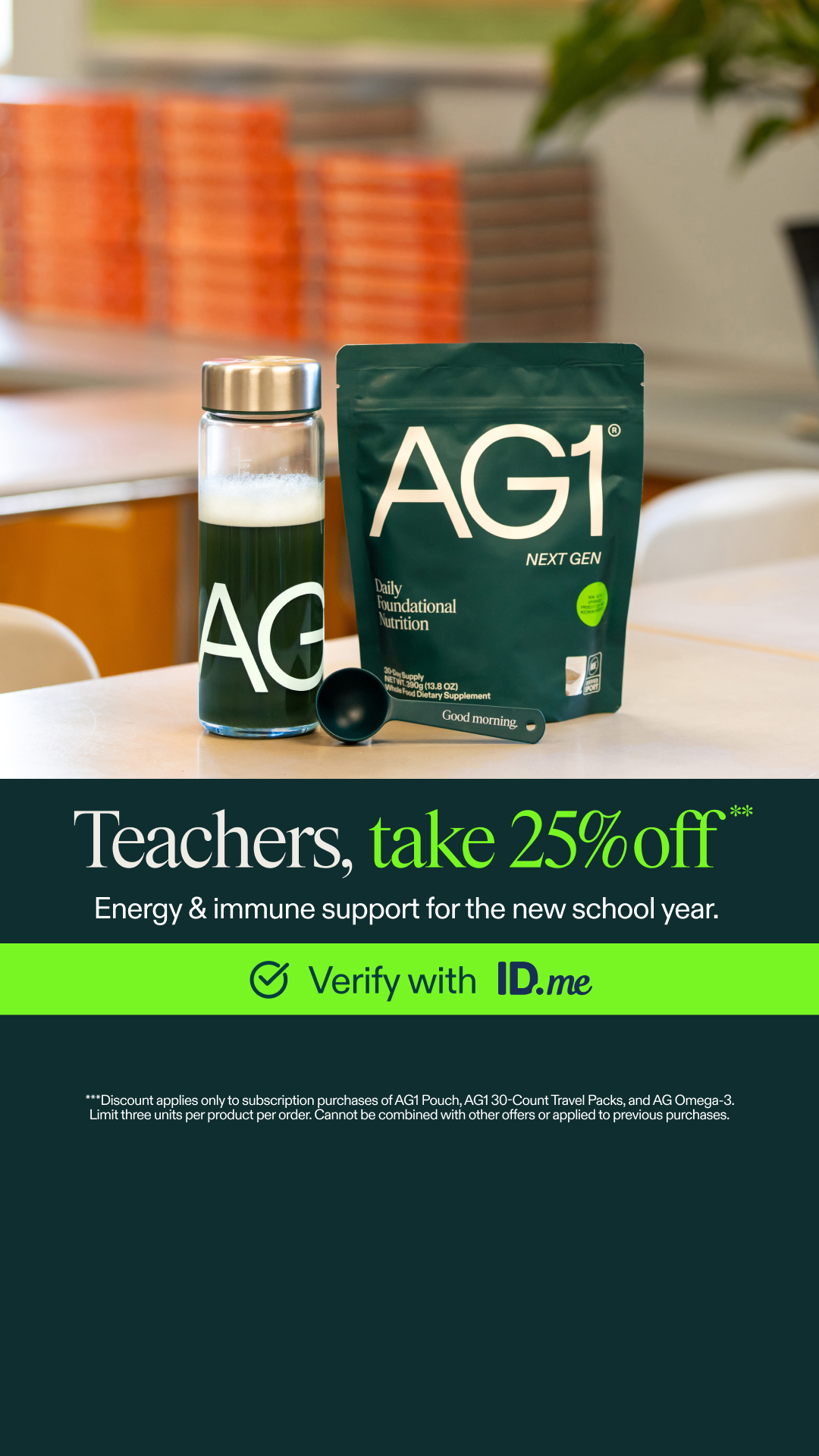 AG1 by Athletic Greens Facebook ad