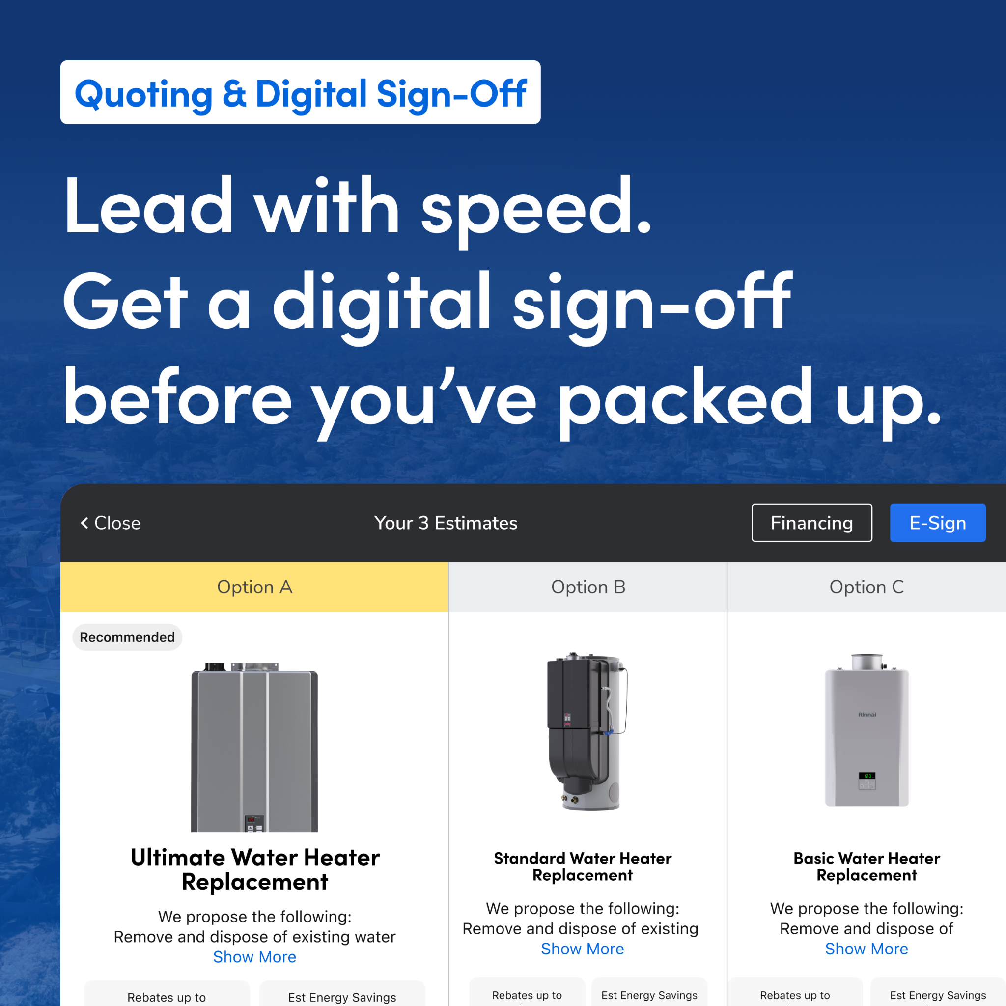 ServiceTitan Facebook ad: Win More Jobs On Site