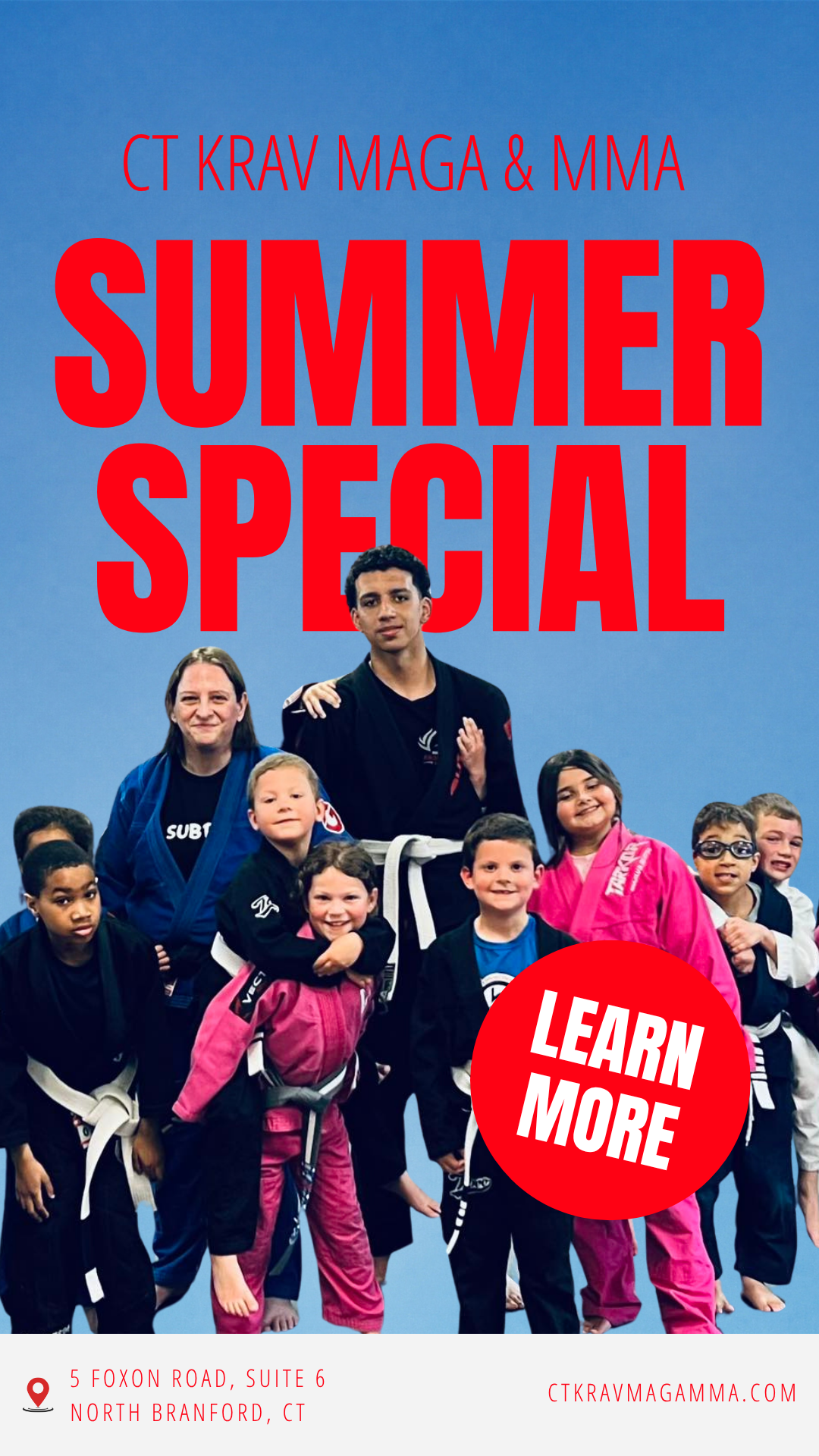 CT Krav Maga & MMA Facebook ad from May 26, 2026