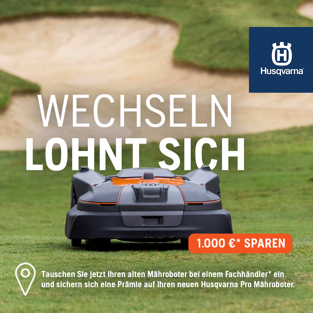 Husqvarna Facebook ad: Prämie erhalten