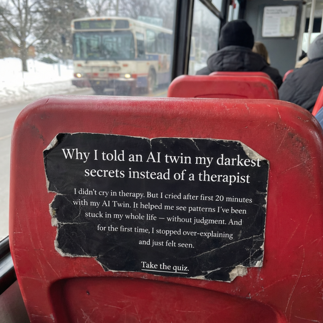 Copymind: AI twin for therapy Facebook ad