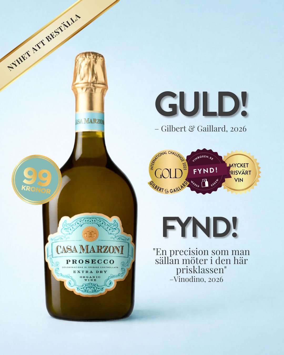 The Wine Team Facebook ad: NYHET - Finns att beställa!