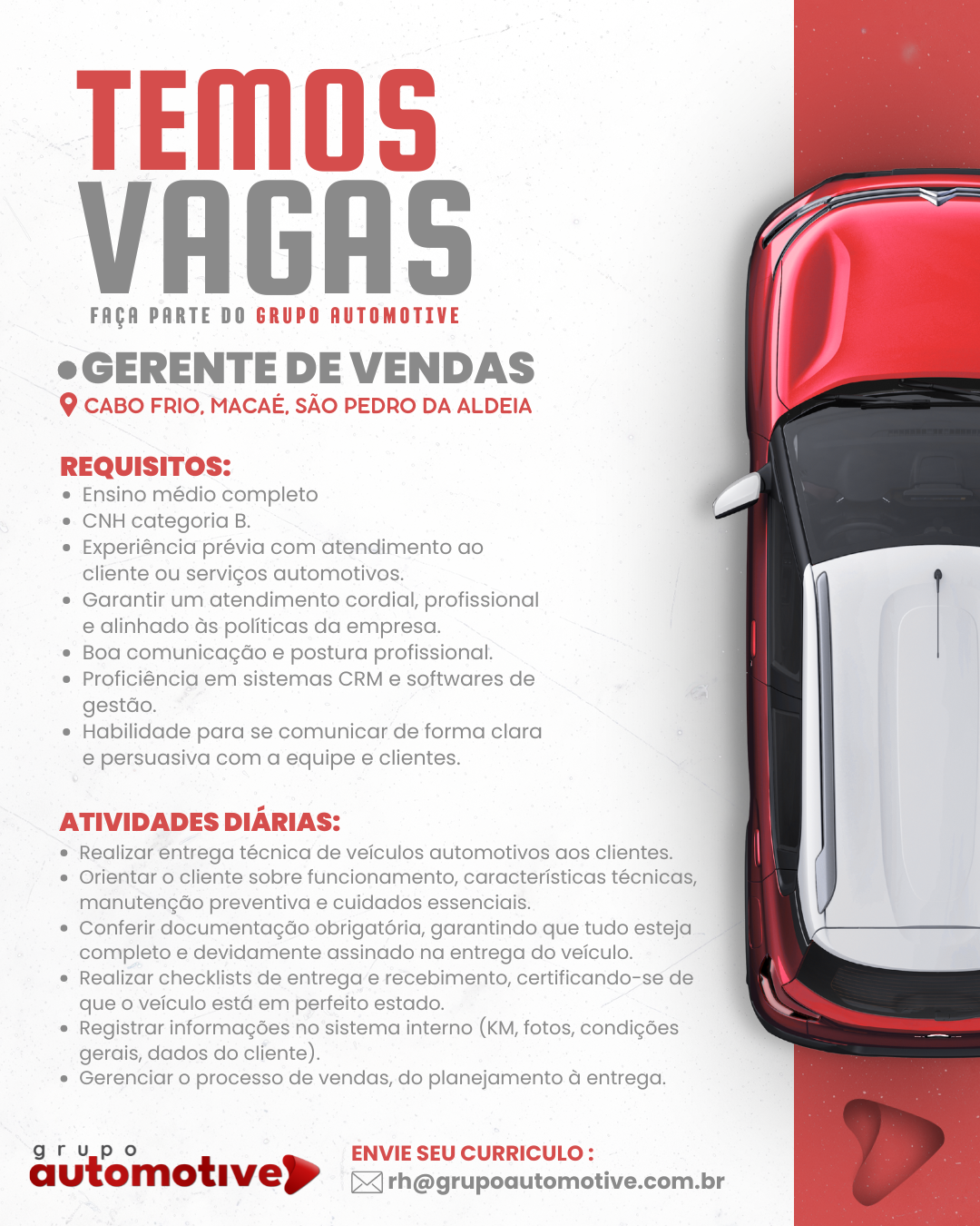 Grupo Automotive Facebook ad: Trabalhe Conosco!