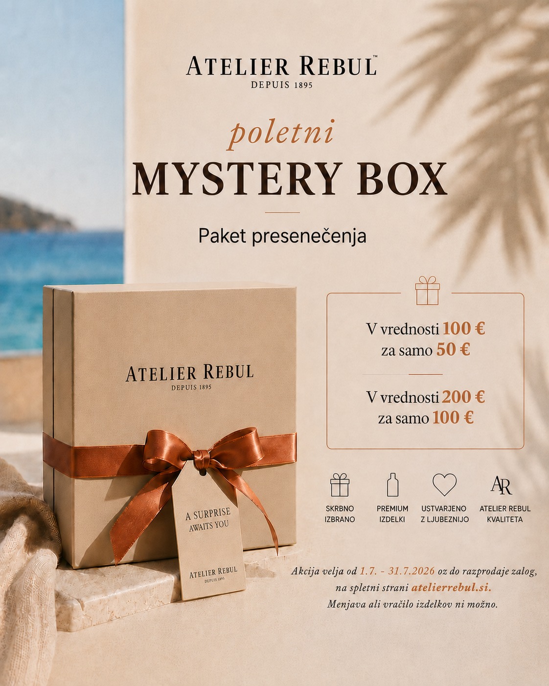 Atelier Rebul Slovenia Facebook ad: Products | Atelier Rebul