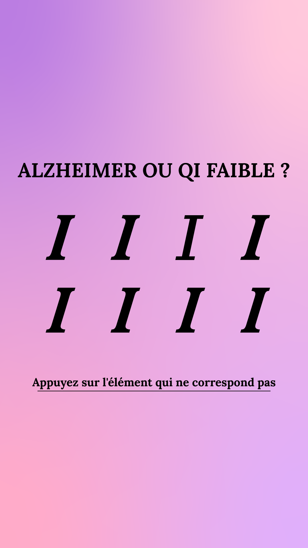 International IQ test Facebook ad