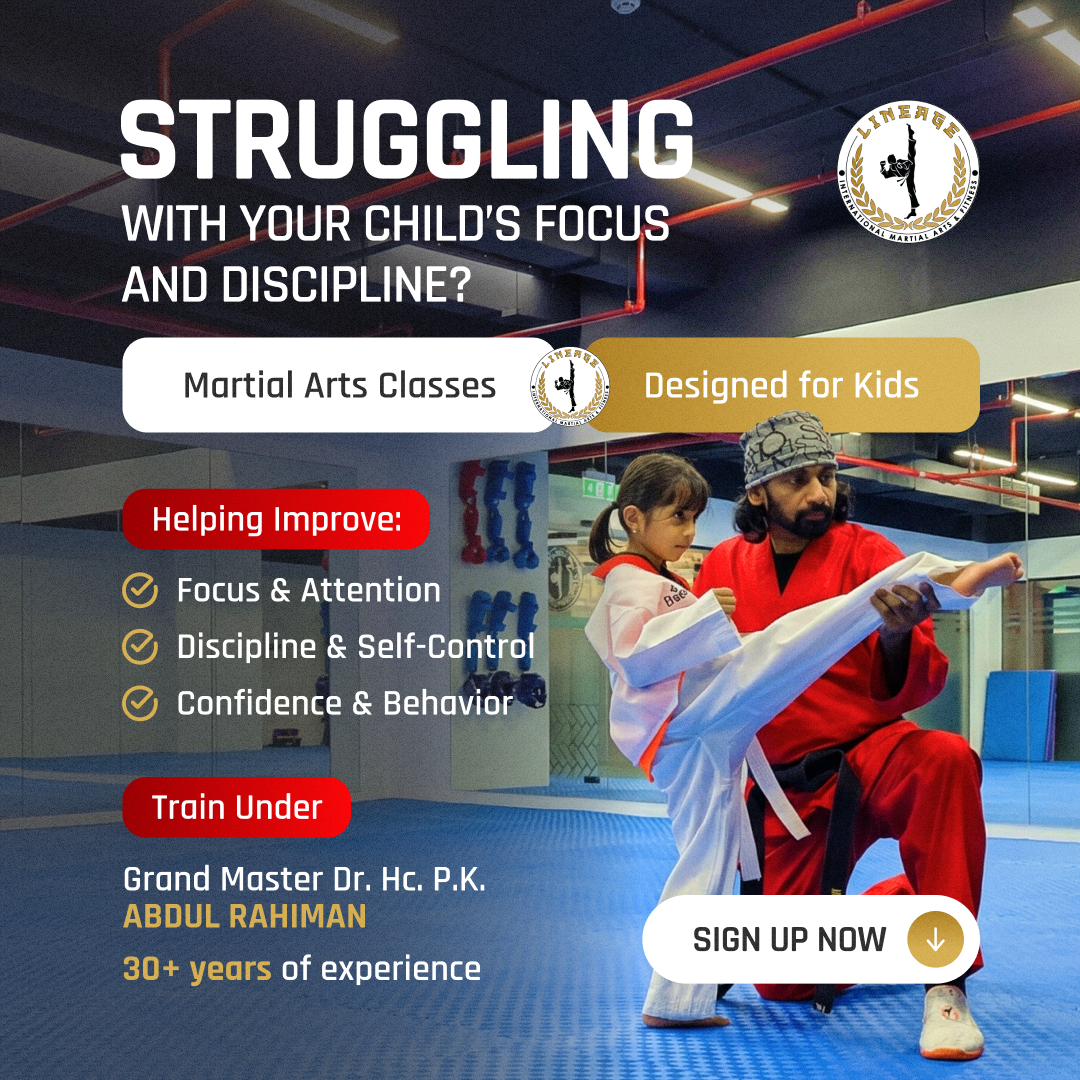 Lineage International Martial Arts & Fitness Facebook ad