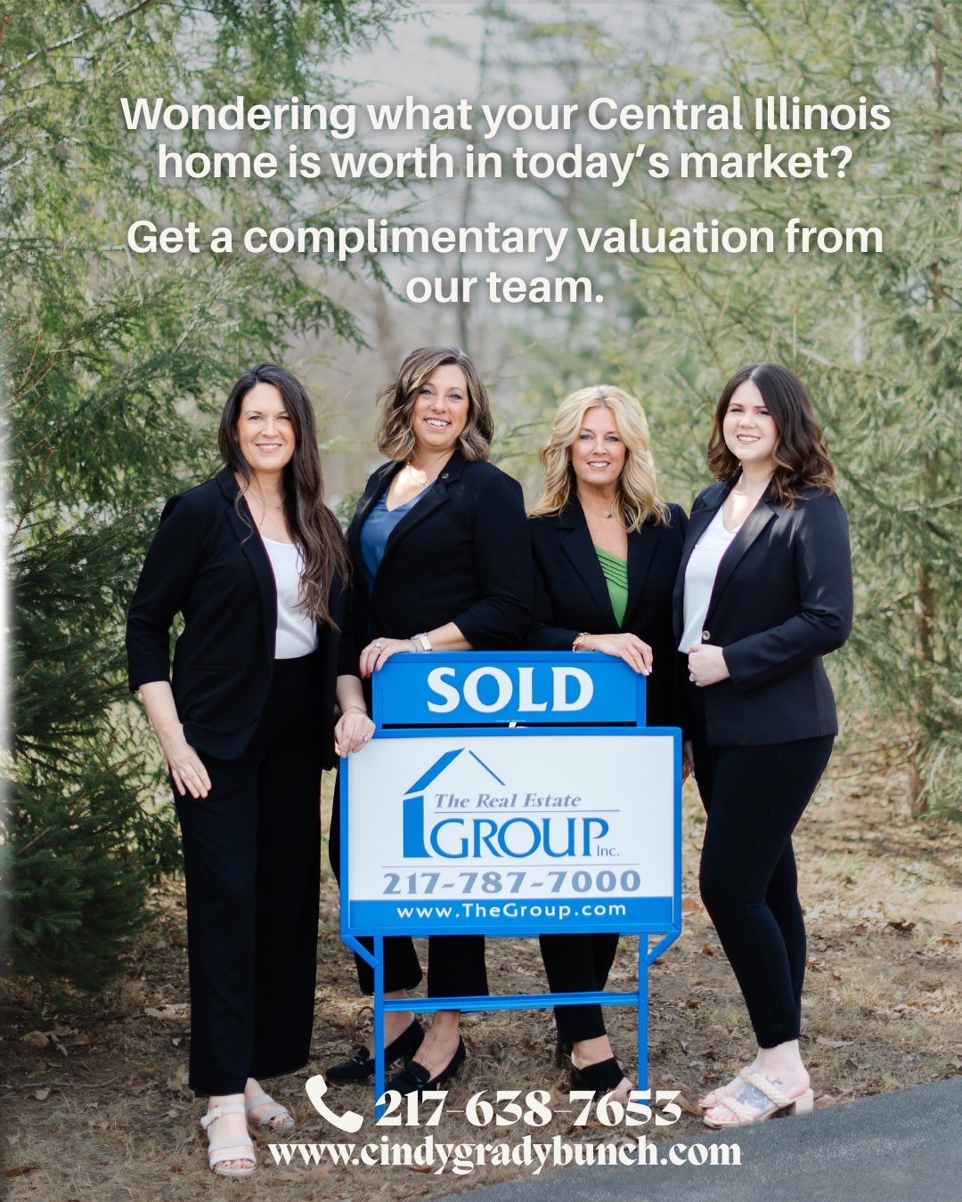 Cindy Grady Bunch with The Real Estate Group Facebook ad: Thinking of selling?