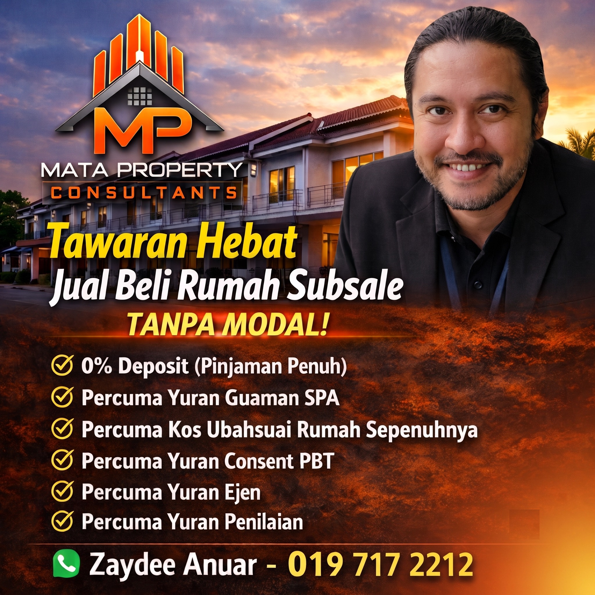 Zaydee.PropertyJohor Facebook ad: Jom beli rumah recond tanpa keluar sebarang modal!