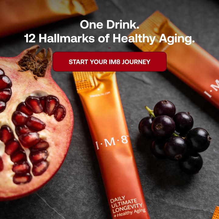 IM8 Global Facebook ad: Longevity Starts at the Cellular Level