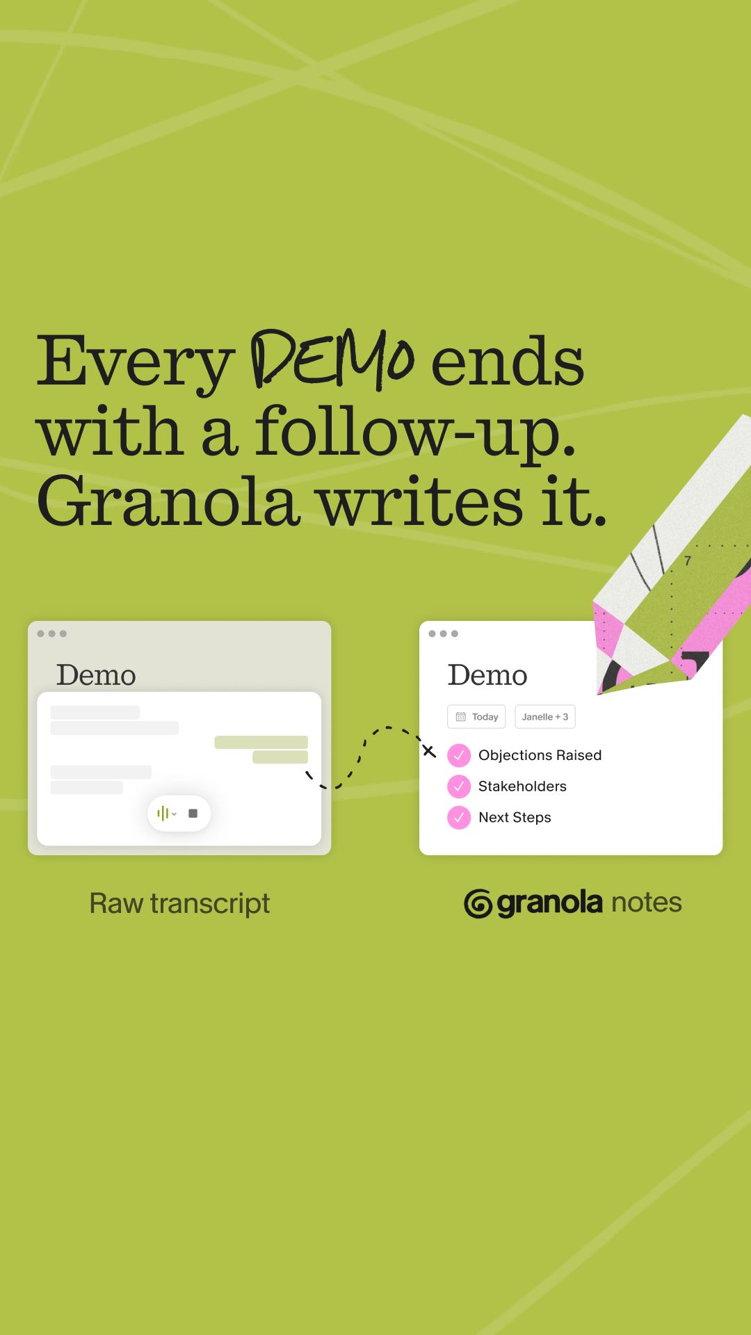 Granola ai Facebook ad