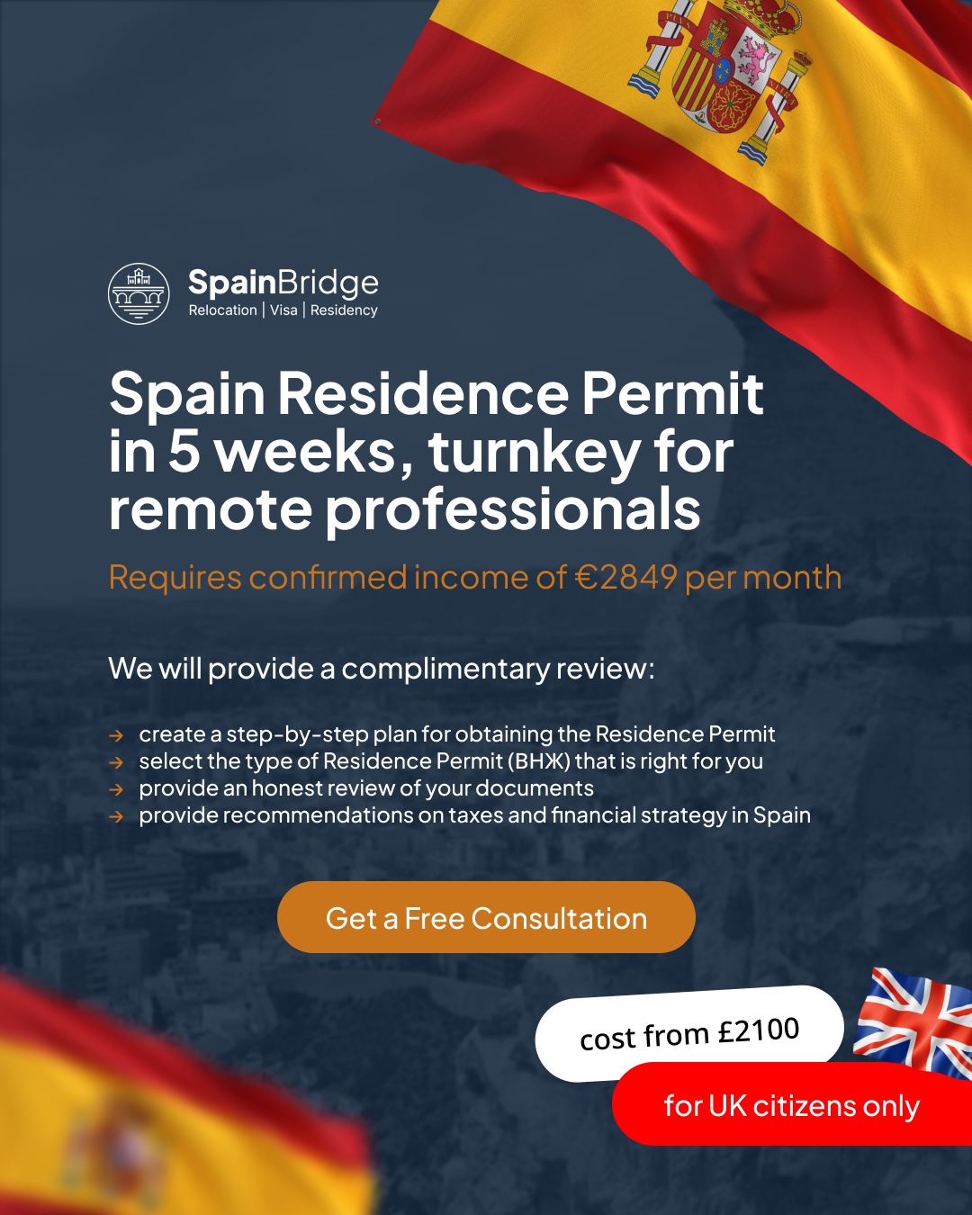 SpainBridge Relocation Facebook ad