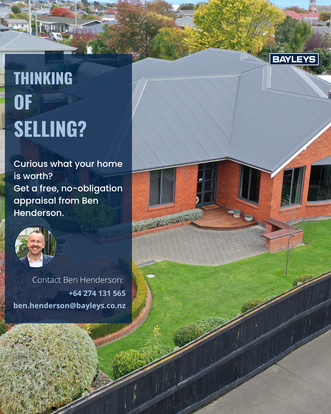 Ben Henderson - Bayleys Southland Real Estate Facebook ad from Jul 29, 2026