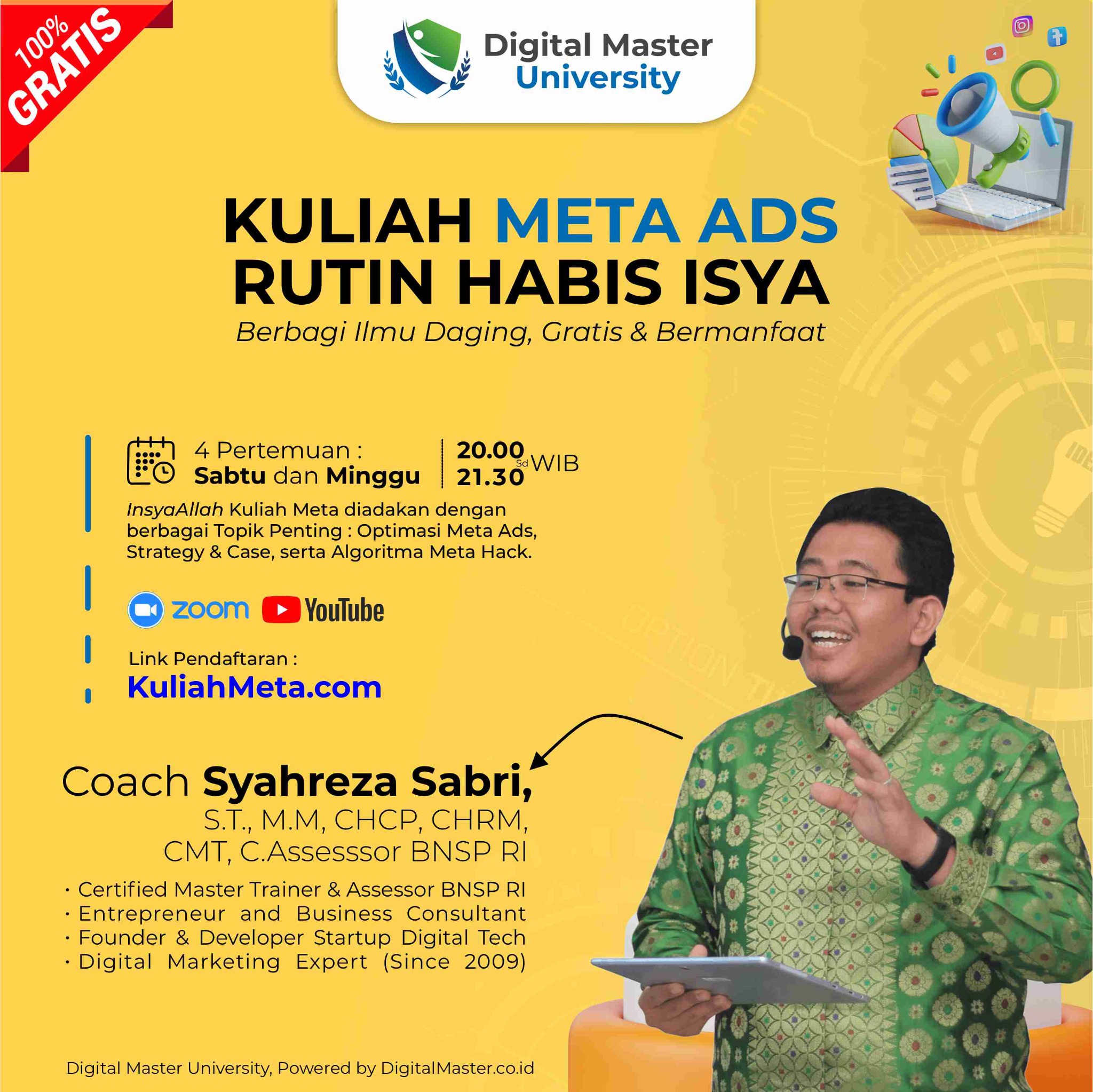 Coach Syahreza Sabri Facebook ad: Jalan Iklan, Tanpa Sadar Boncos?