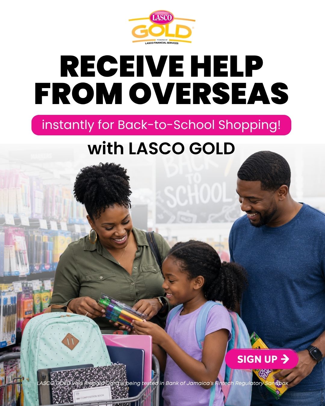 LASCO GOLD Visa Prepaid Card Facebook ad: Get A Card!