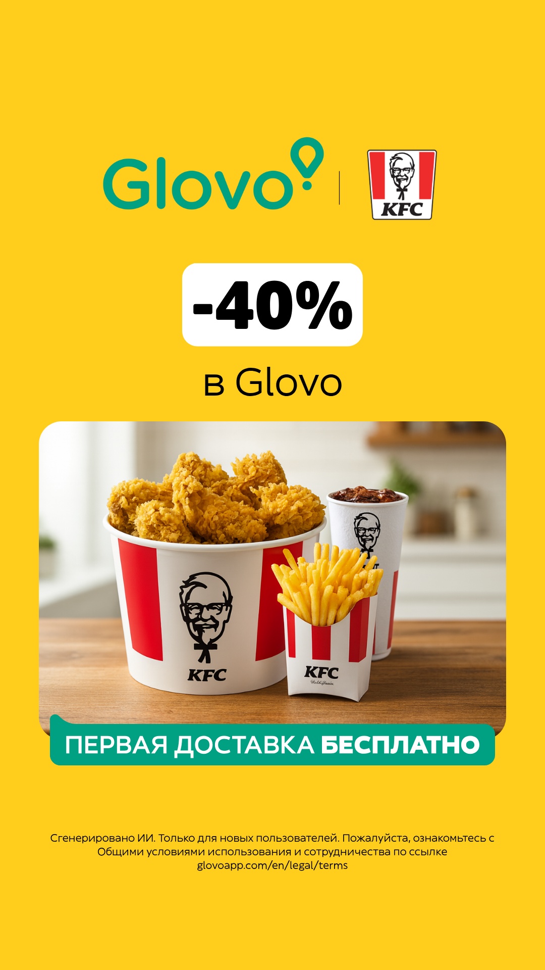 Glovo Facebook ad