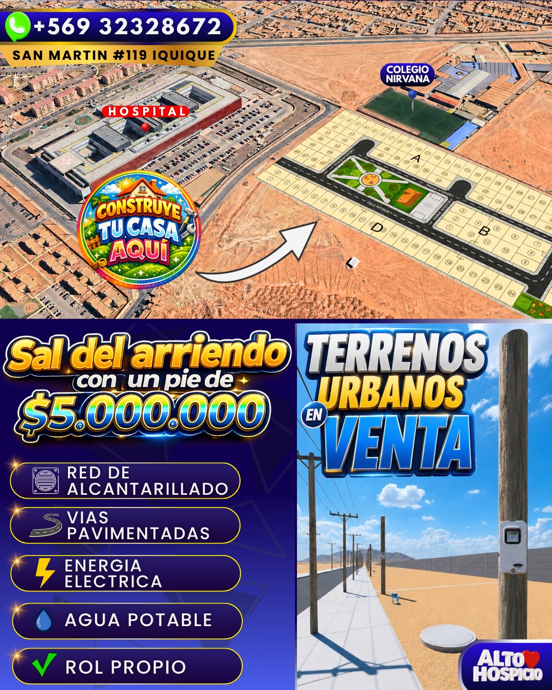 Inmobiliaria Acantha Facebook ad: ¡SAL DEL ARRIENDO HOY!