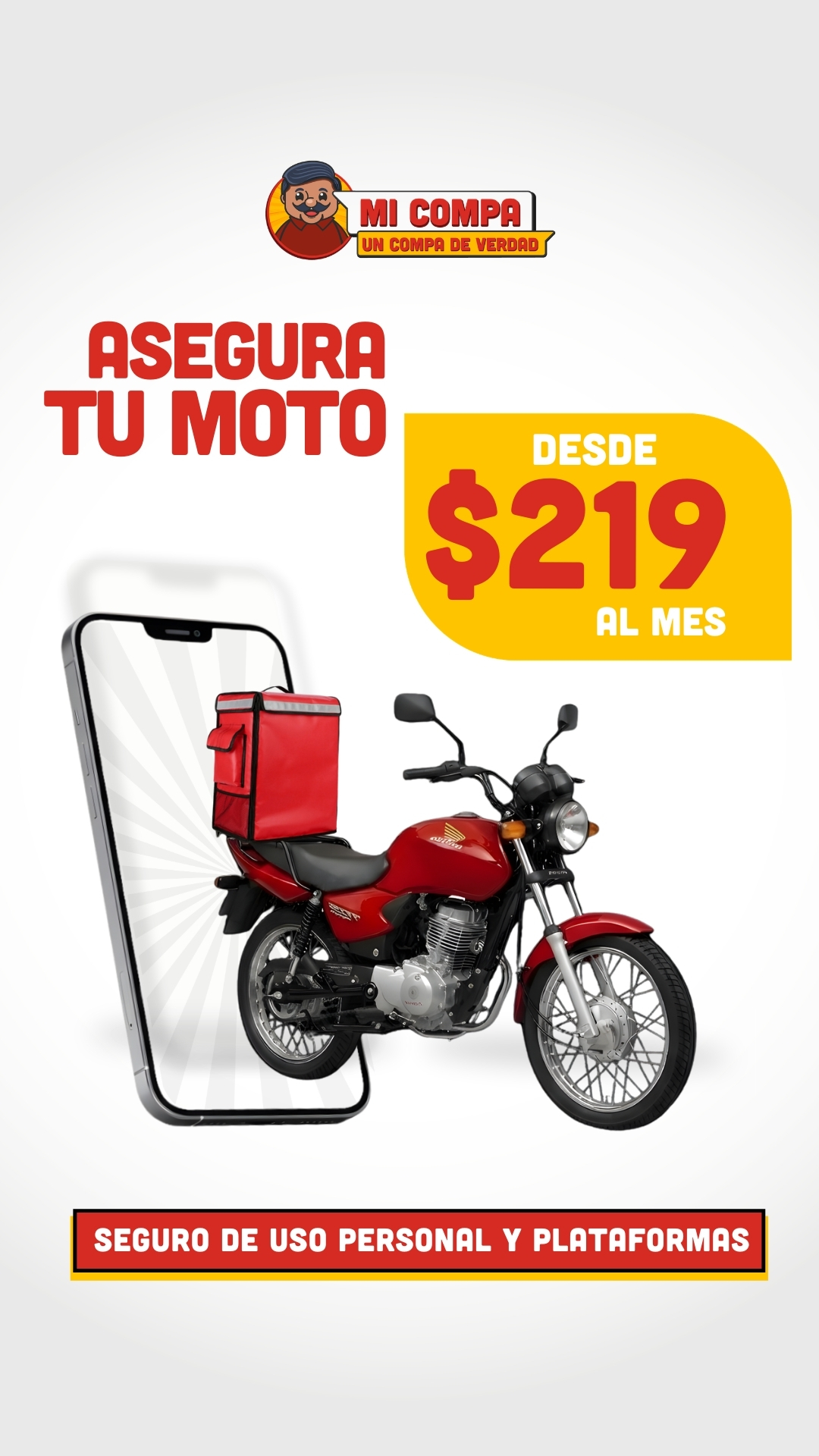 Mi Compa Seguros Facebook ad from Mar 19, 2026