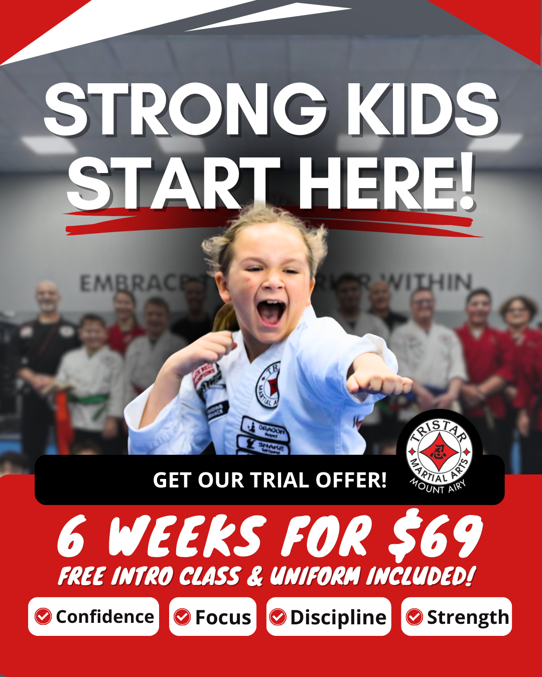 Tristar Martial Arts - Mount Airy Facebook ad: Carroll County’s #1 Martial Arts School