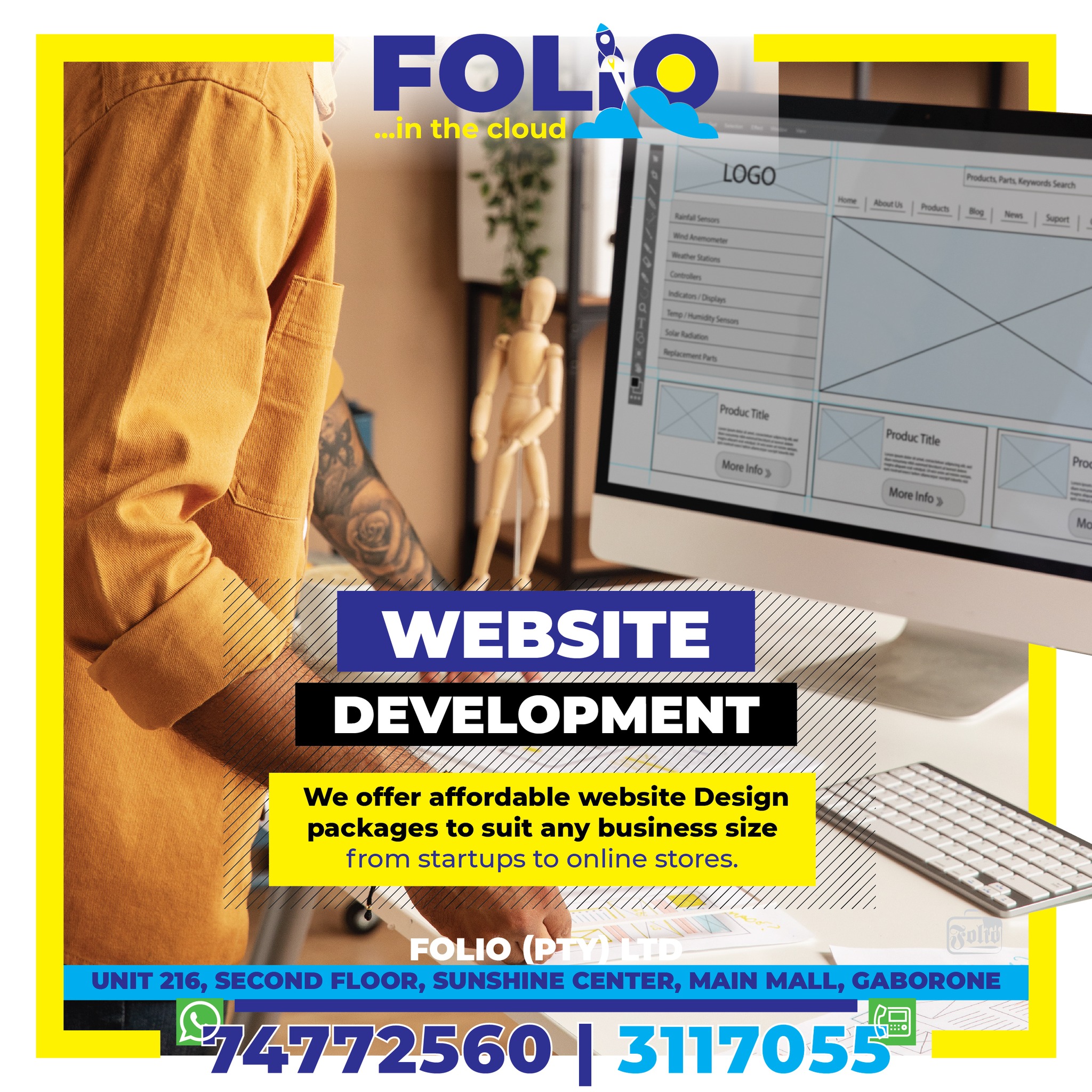 FOLIO Web Services Facebook ad