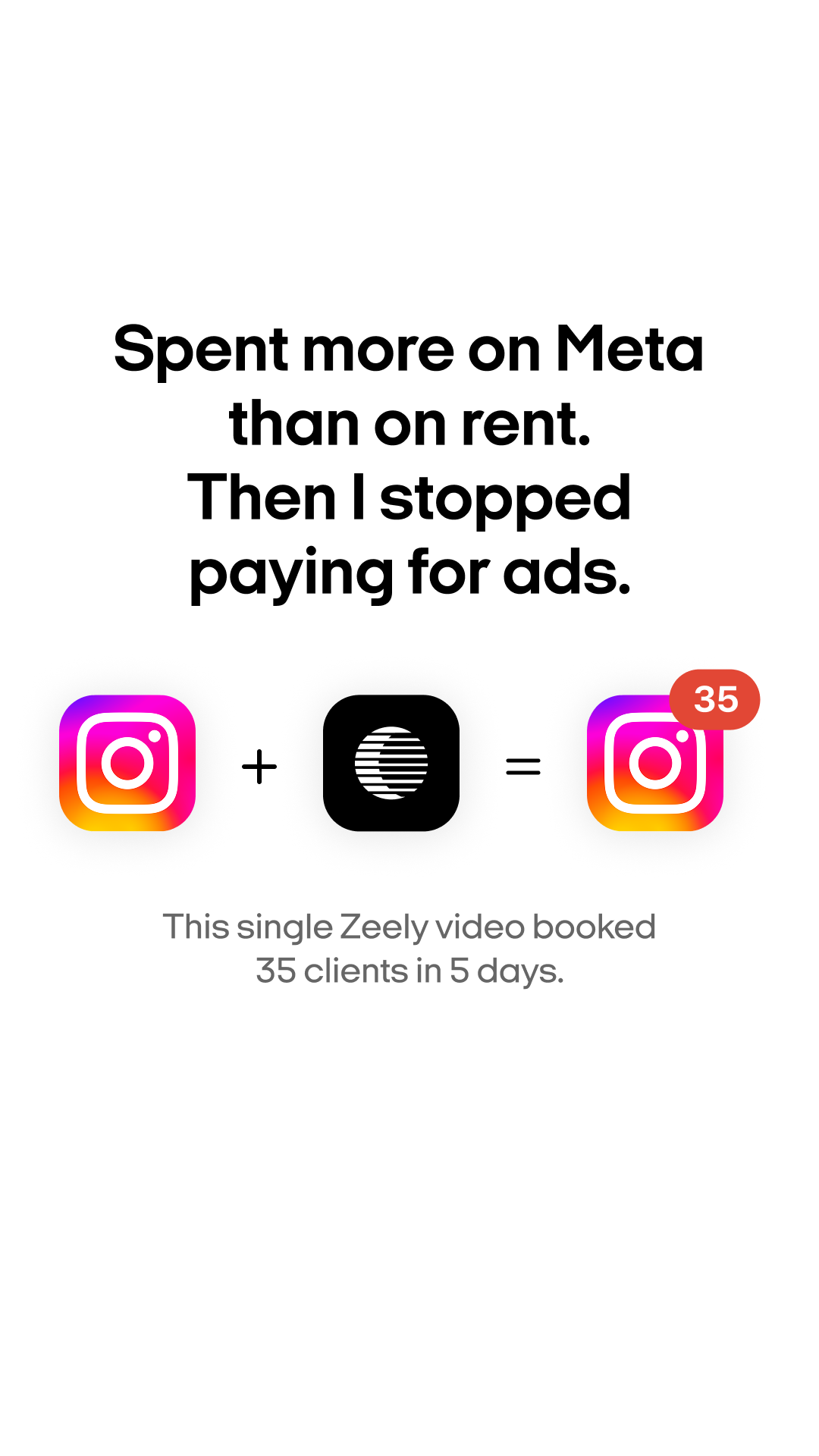 Zeely Facebook ad