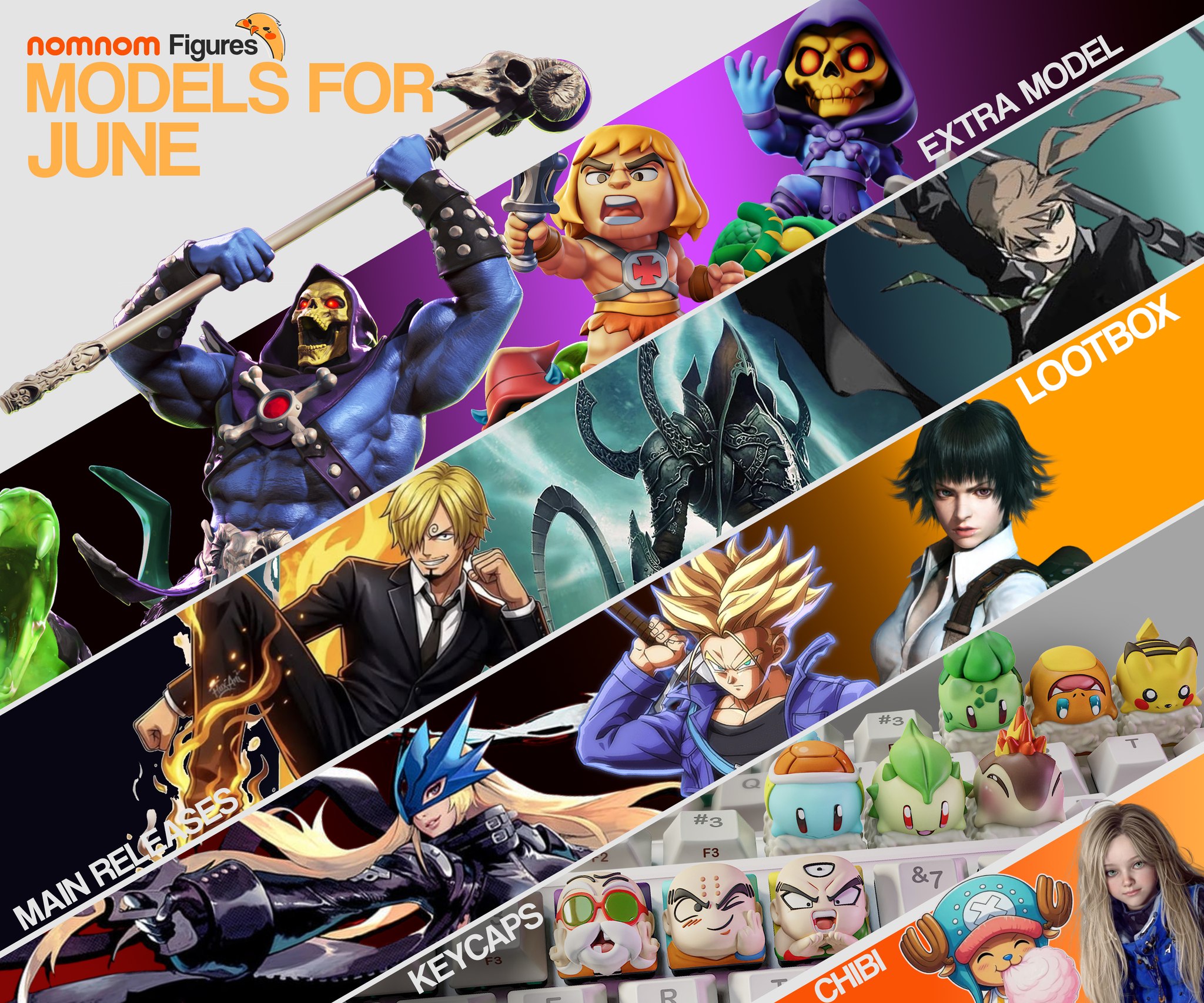 Nomnom Figures 2.0 Facebook ad: SneakPeek: June Releases!