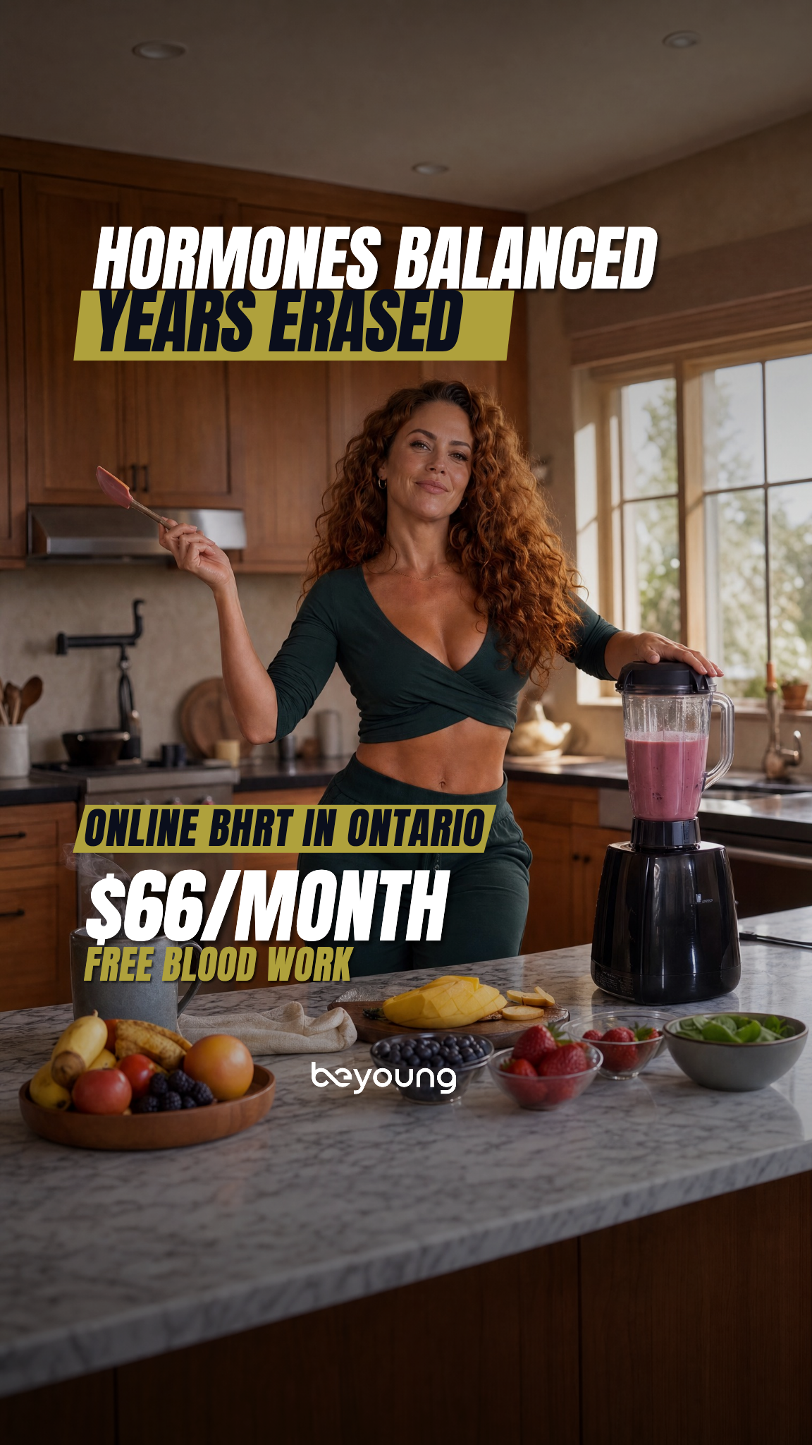 Beyoung Health Facebook ad: Bioidentical Hormone Replacement Therapy