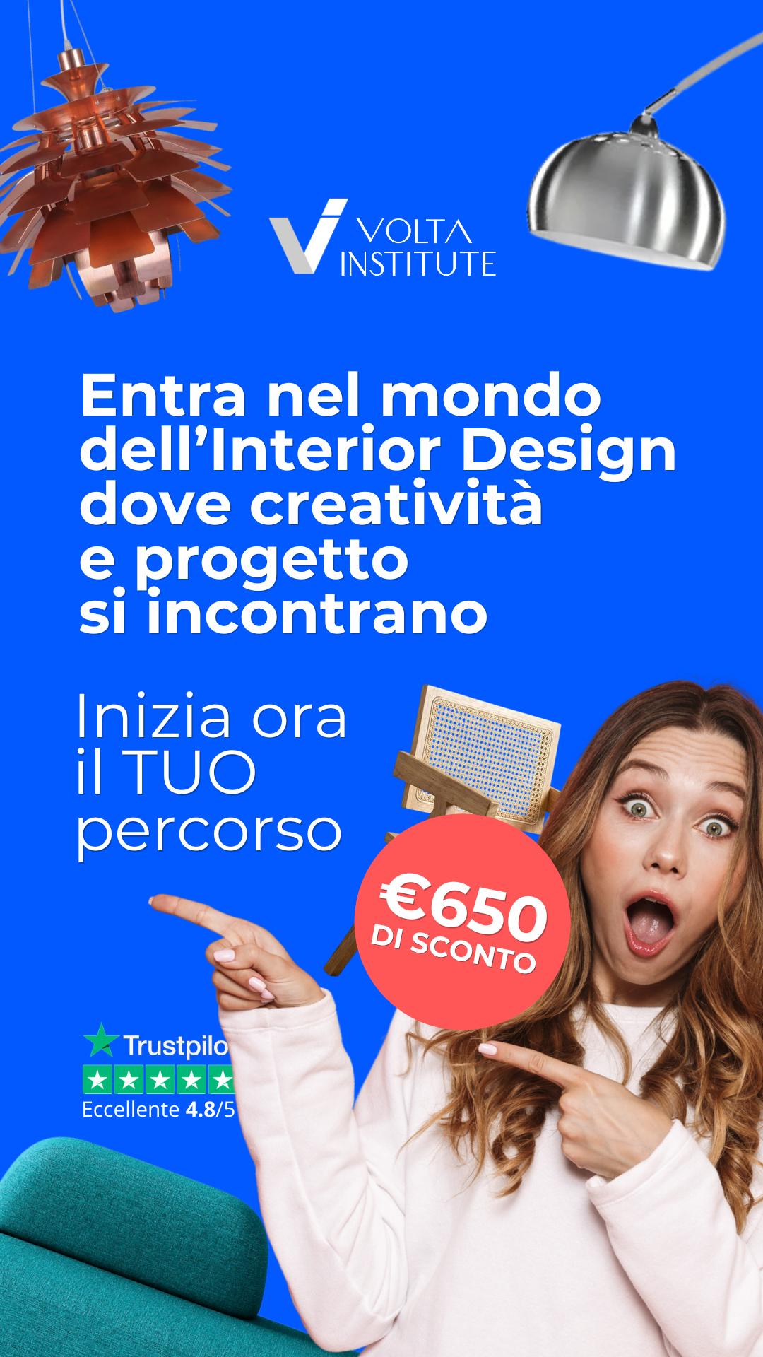 Volta Institute Facebook ad