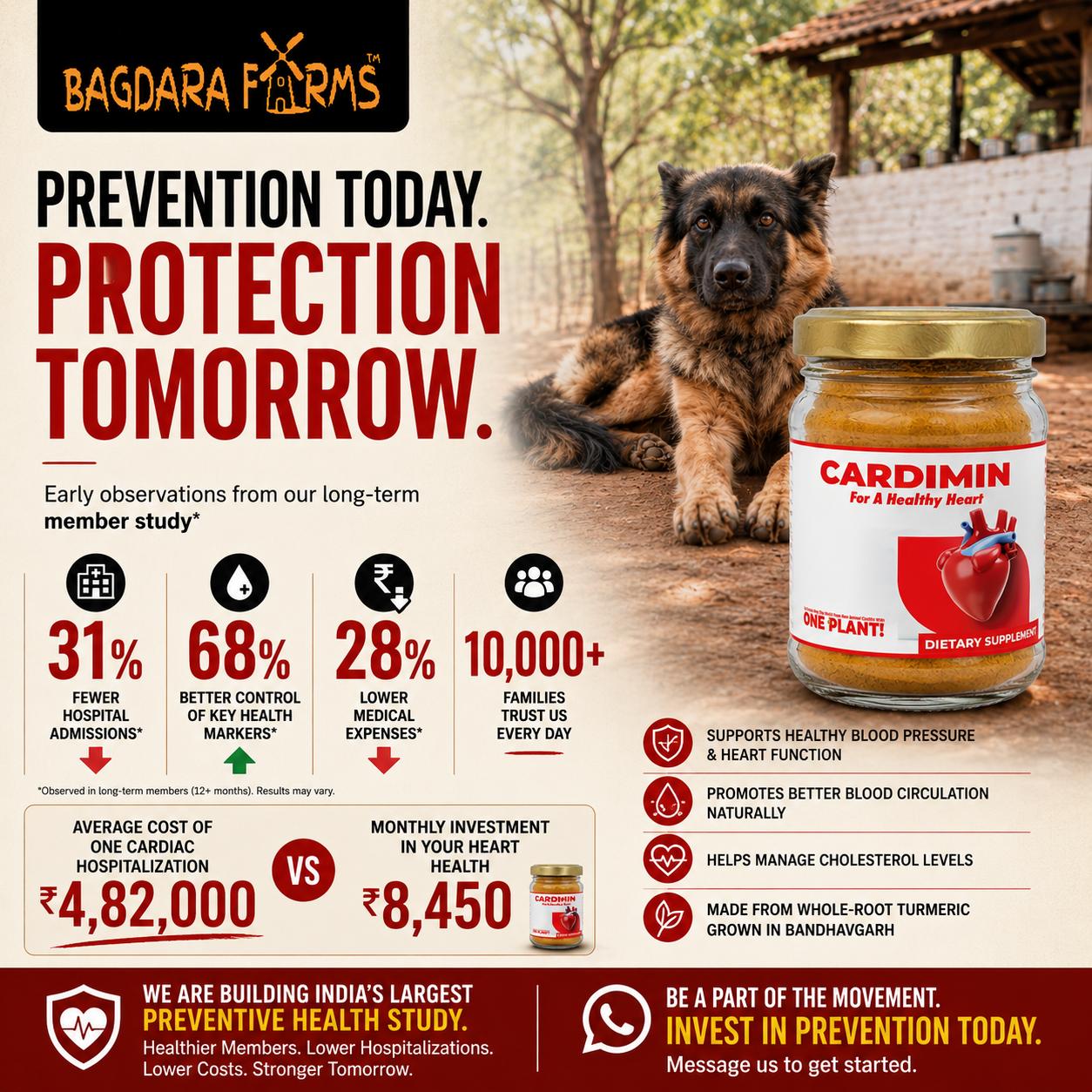 Bagdara Farms India Facebook ad: Protect Your Heart Naturally