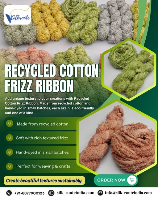 Silk-RouteIndia Facebook ad: Sustainable creativity starts with the right materials.