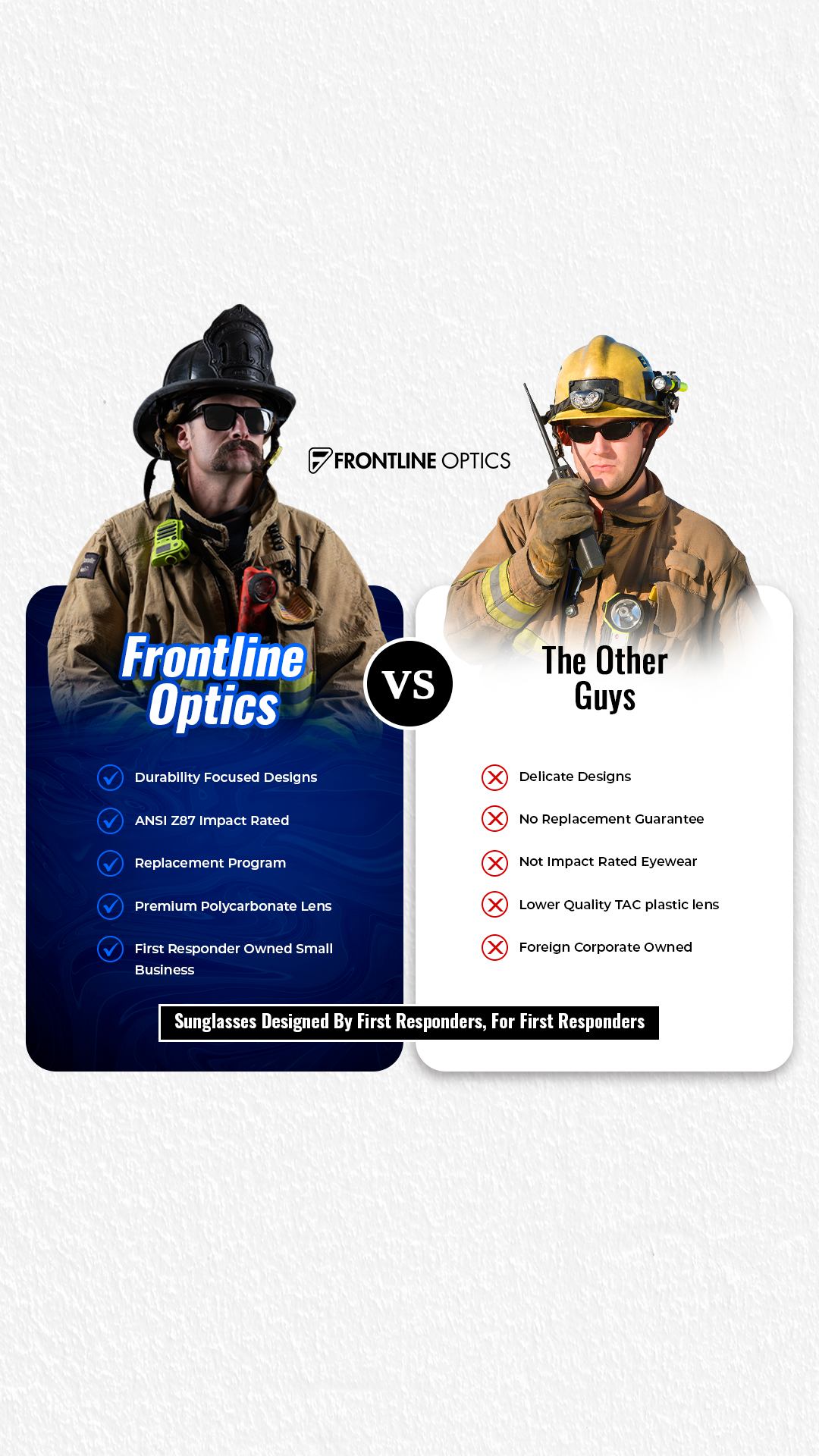 Frontline Optics Facebook ad