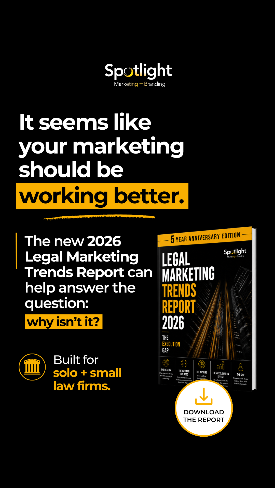 Spotlight Marketing + Branding Facebook ad