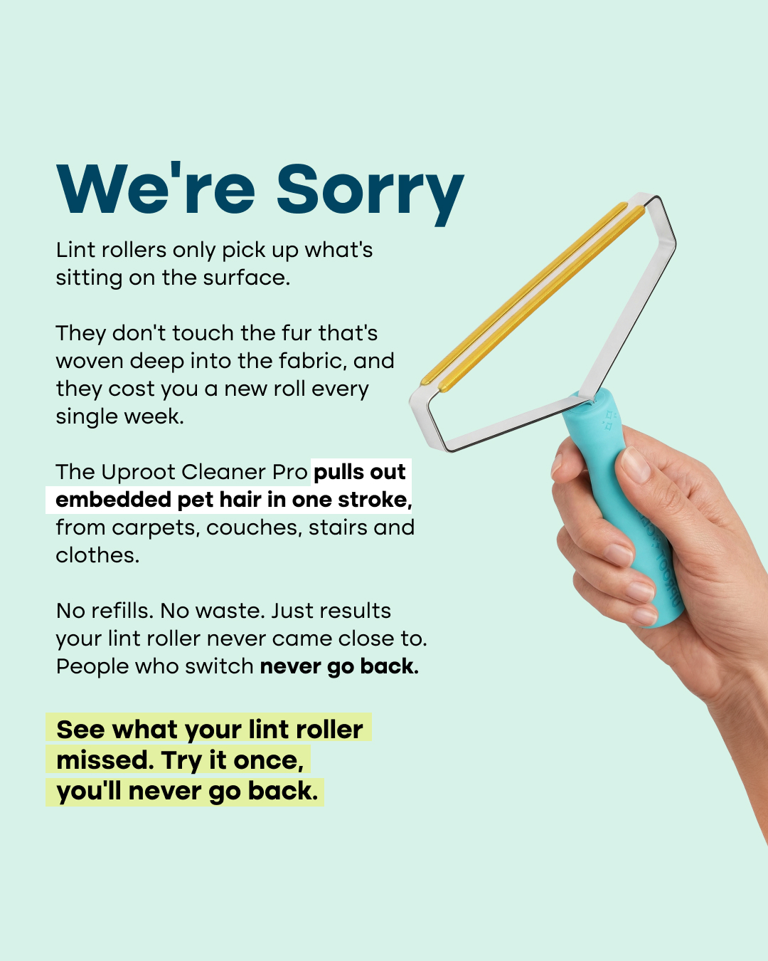 Uproot Clean Facebook ad