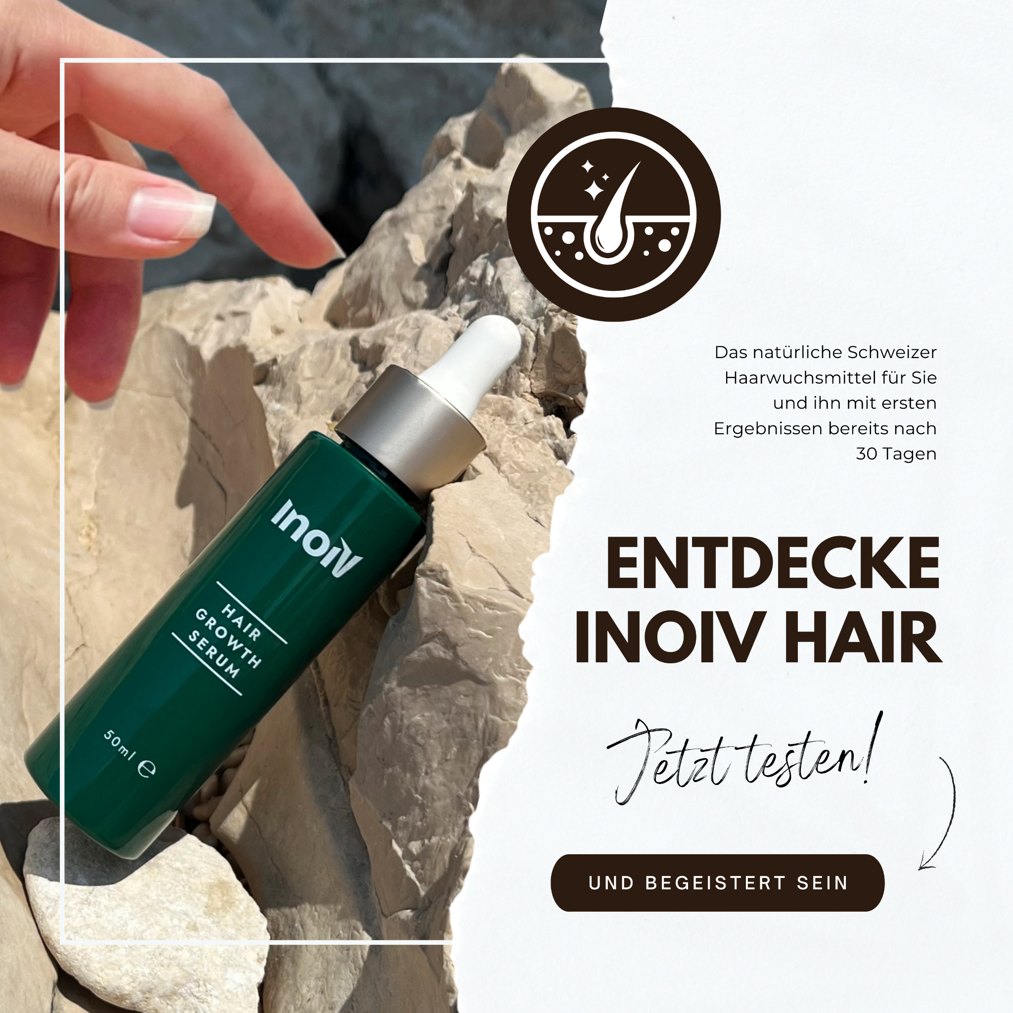 Inoiv Facebook ad: Haarpflege die wirkt!