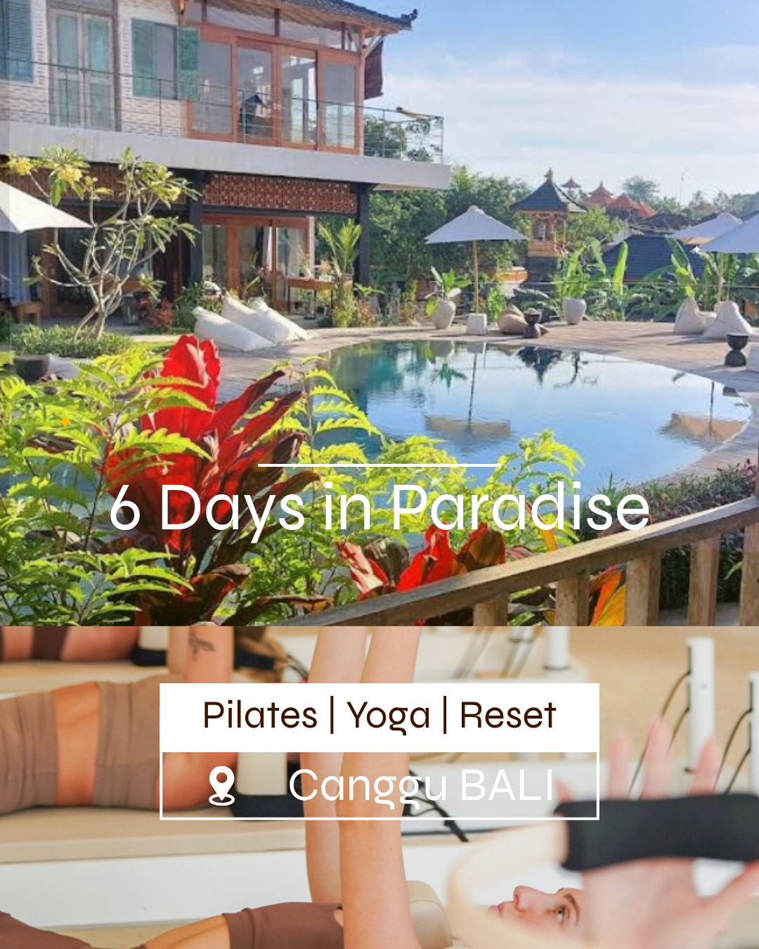 Tri Shine Wellness Facebook ad: Bali Retreat 2026