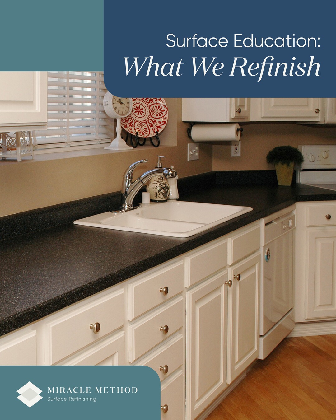 Miracle Method Surface Refinishing Facebook ad: When most people think of Miracle Method, they…