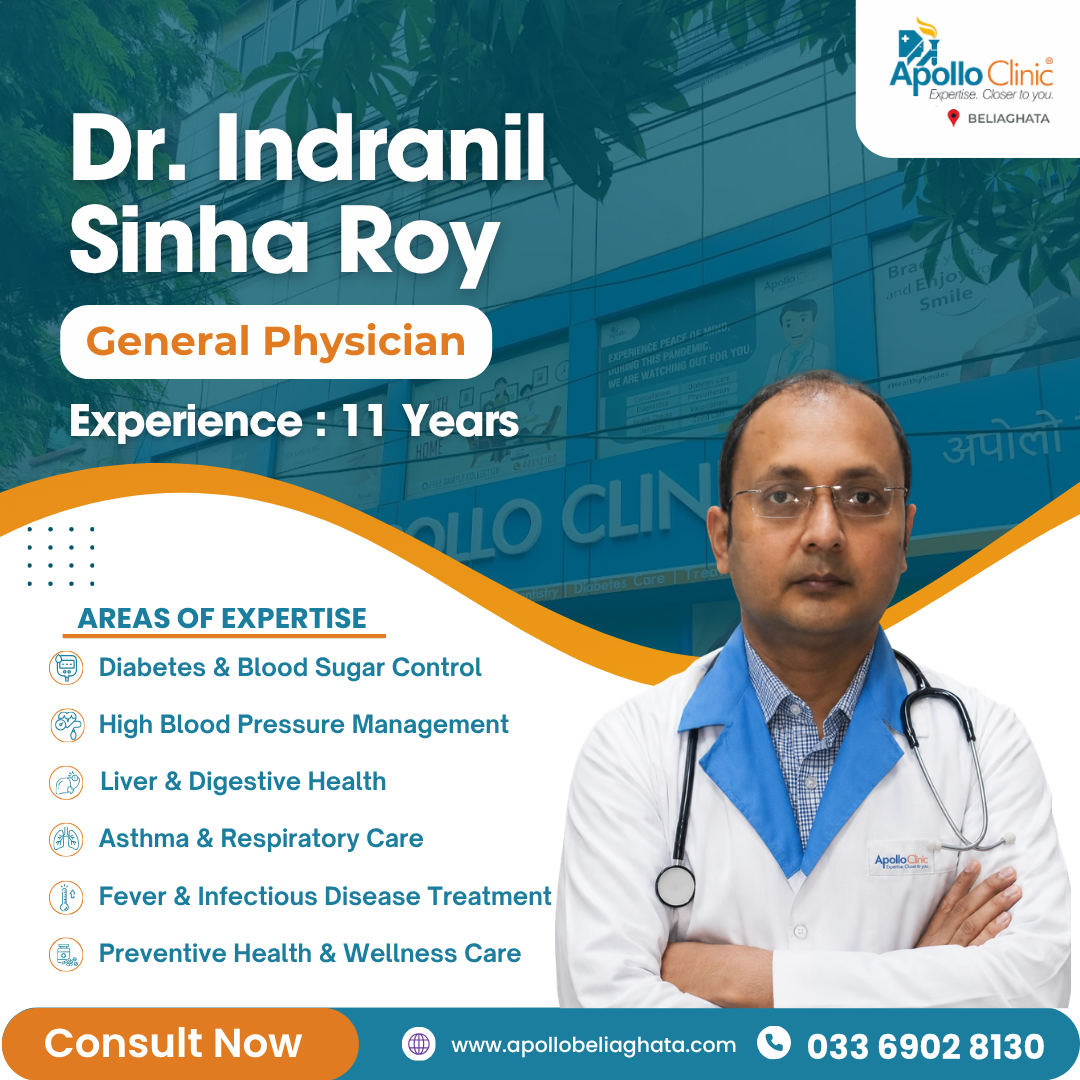 Apollo Clinic Beliaghata Facebook ad: General Medicine Consultation