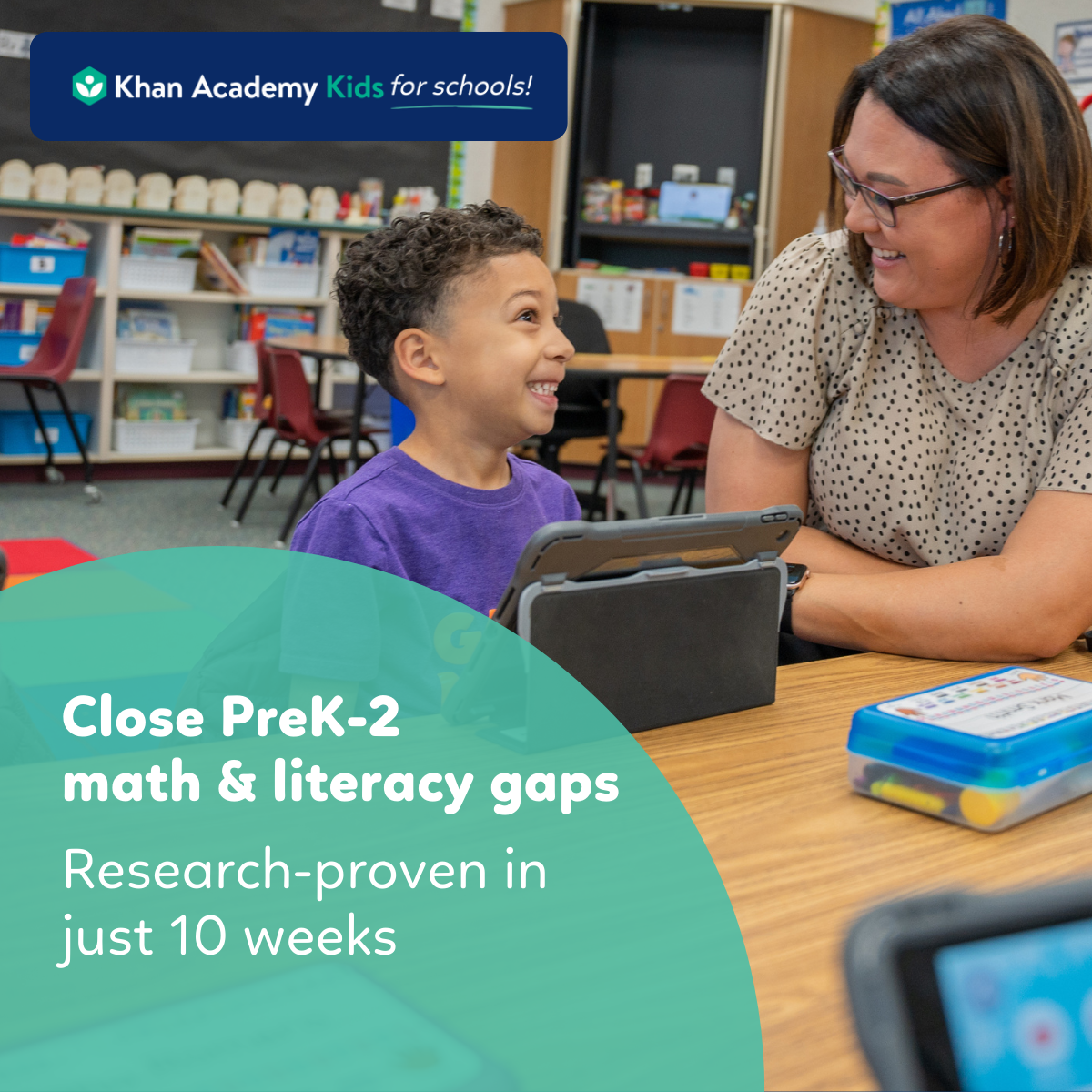 Khan Academy Kids Facebook ad