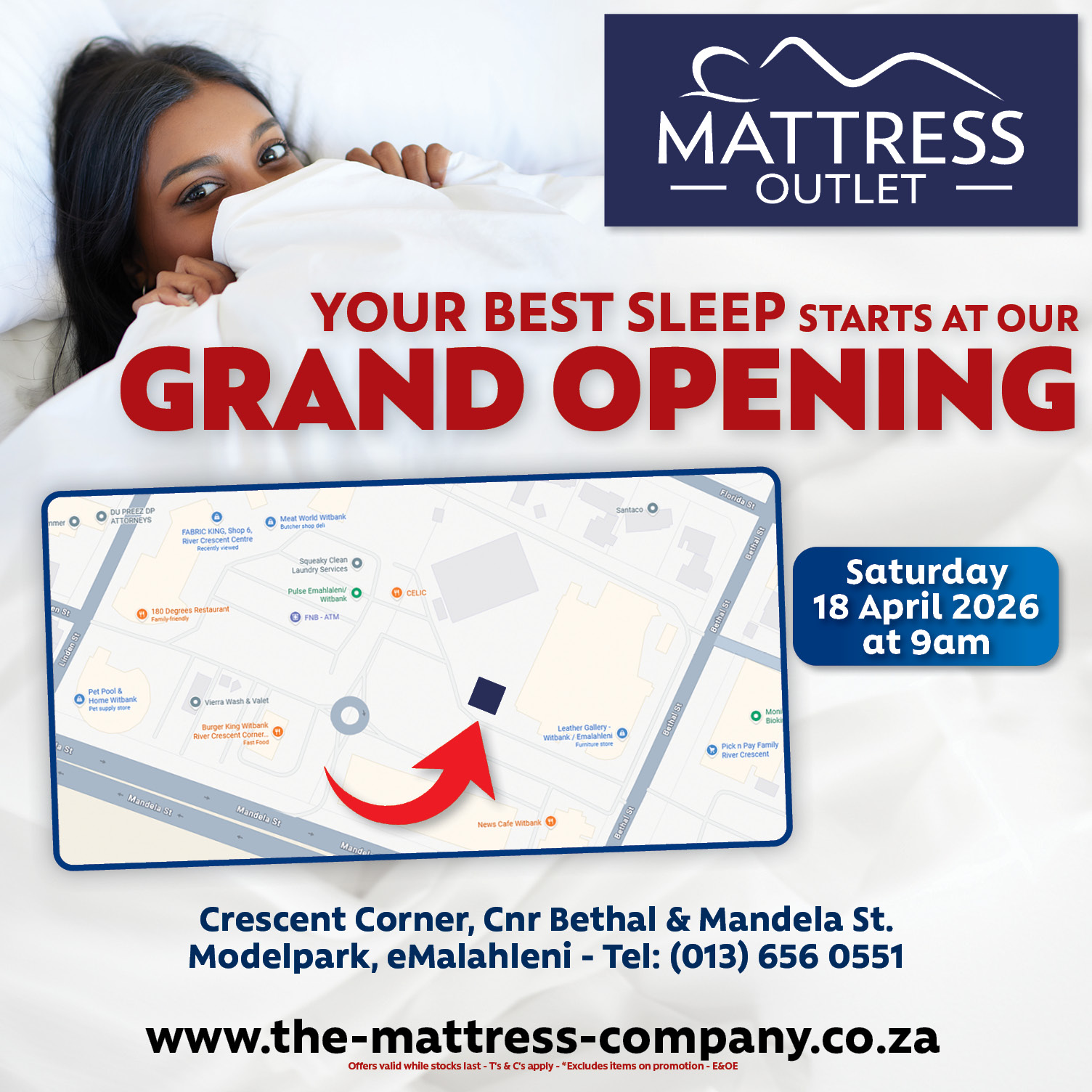 The Mattress Company Facebook ad